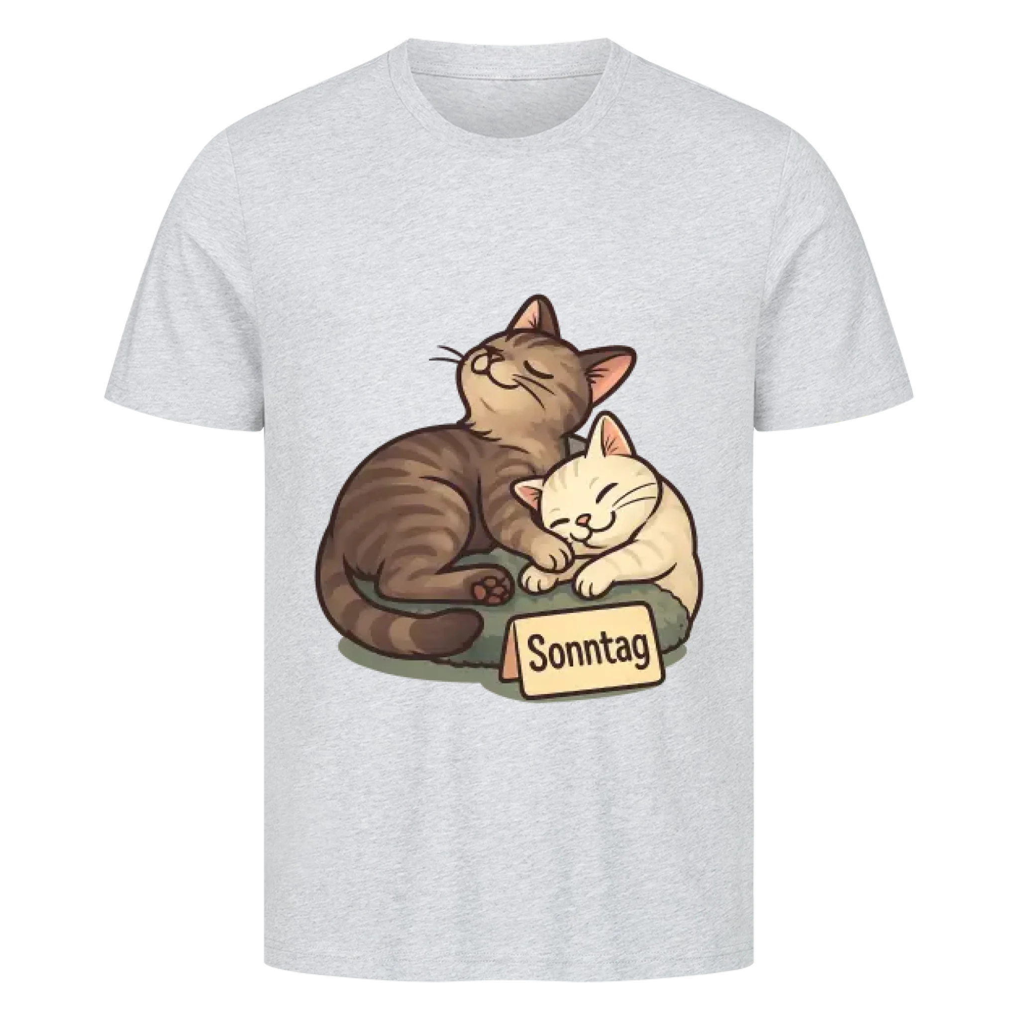 Cat Weekday Mood Sonntag - Individuelles Premium T-Shirt