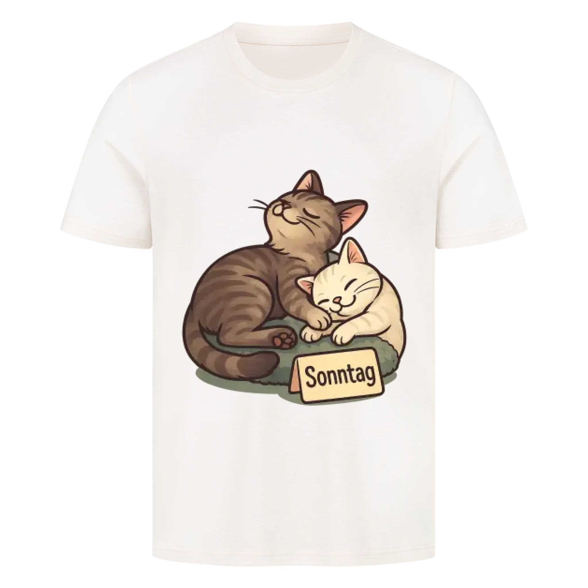 Cat Weekday Mood Sonntag - Individuelles Premium T-Shirt