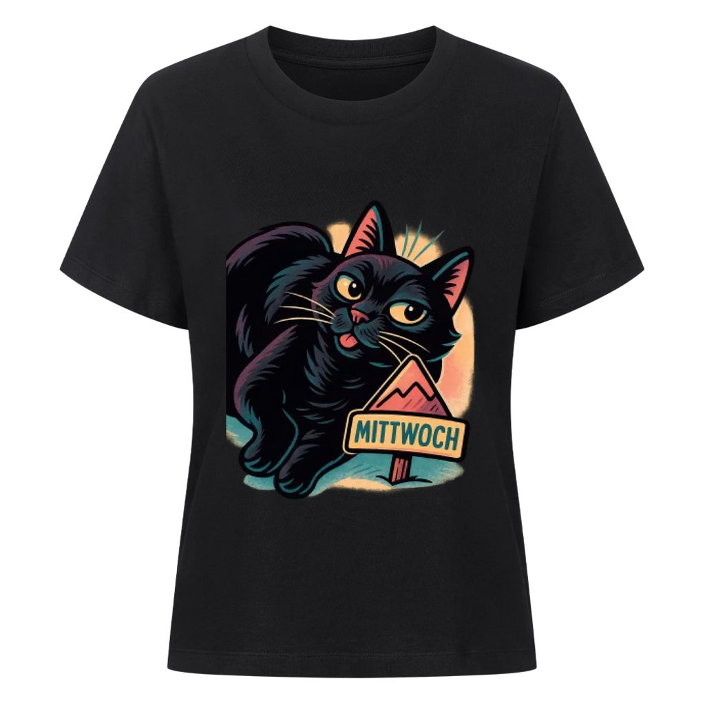 Cat Weekday Mood Mittwoch - Individuelles Premium T-Shirt