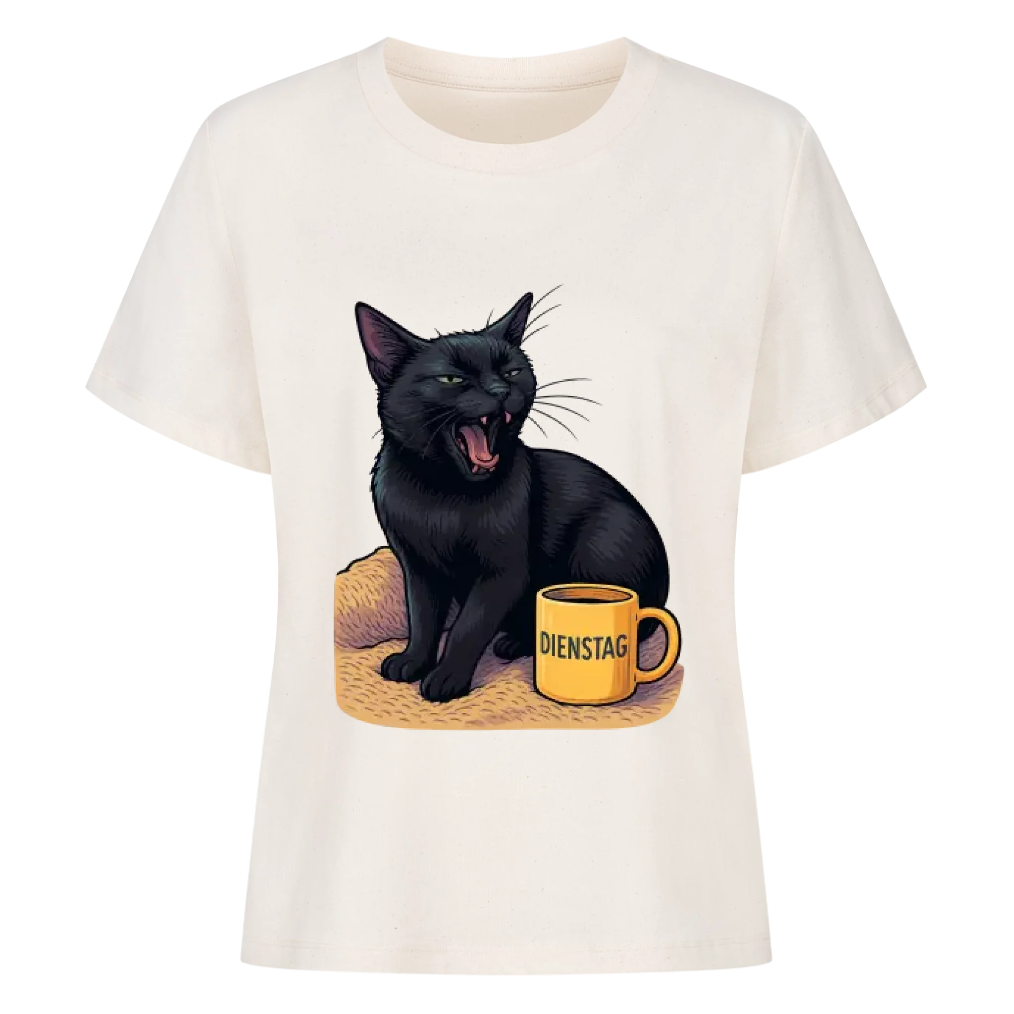 Cat Weekday Mood Dienstag - Individuelles Premium T-Shirt