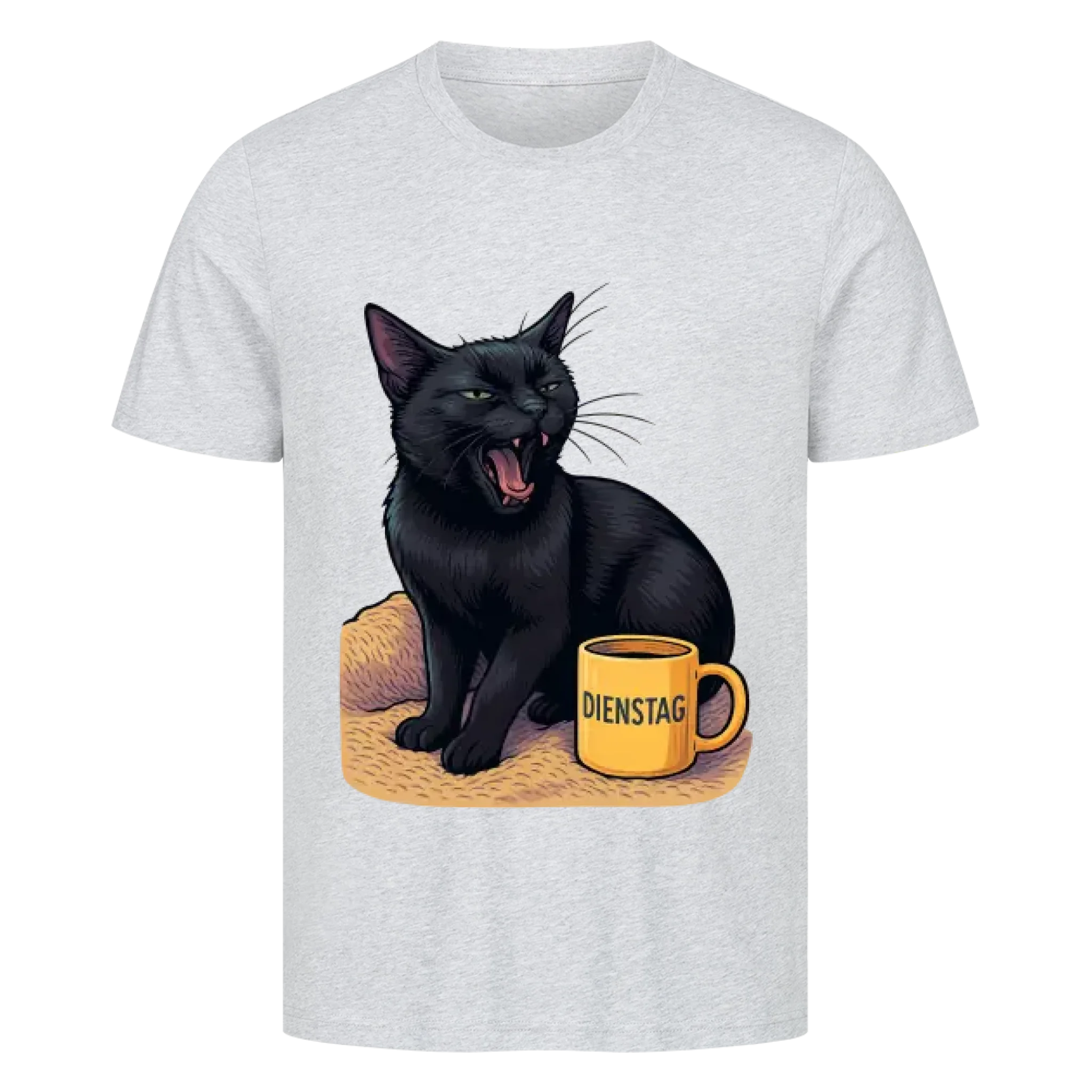 Cat Weekday Mood Dienstag - Individuelles Premium T-Shirt