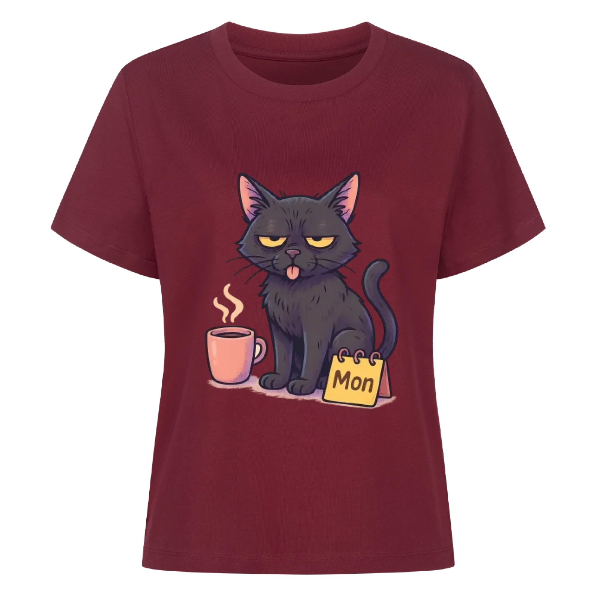 Cat Weekday Mood Montag - Individuelles Premium T-Shirt