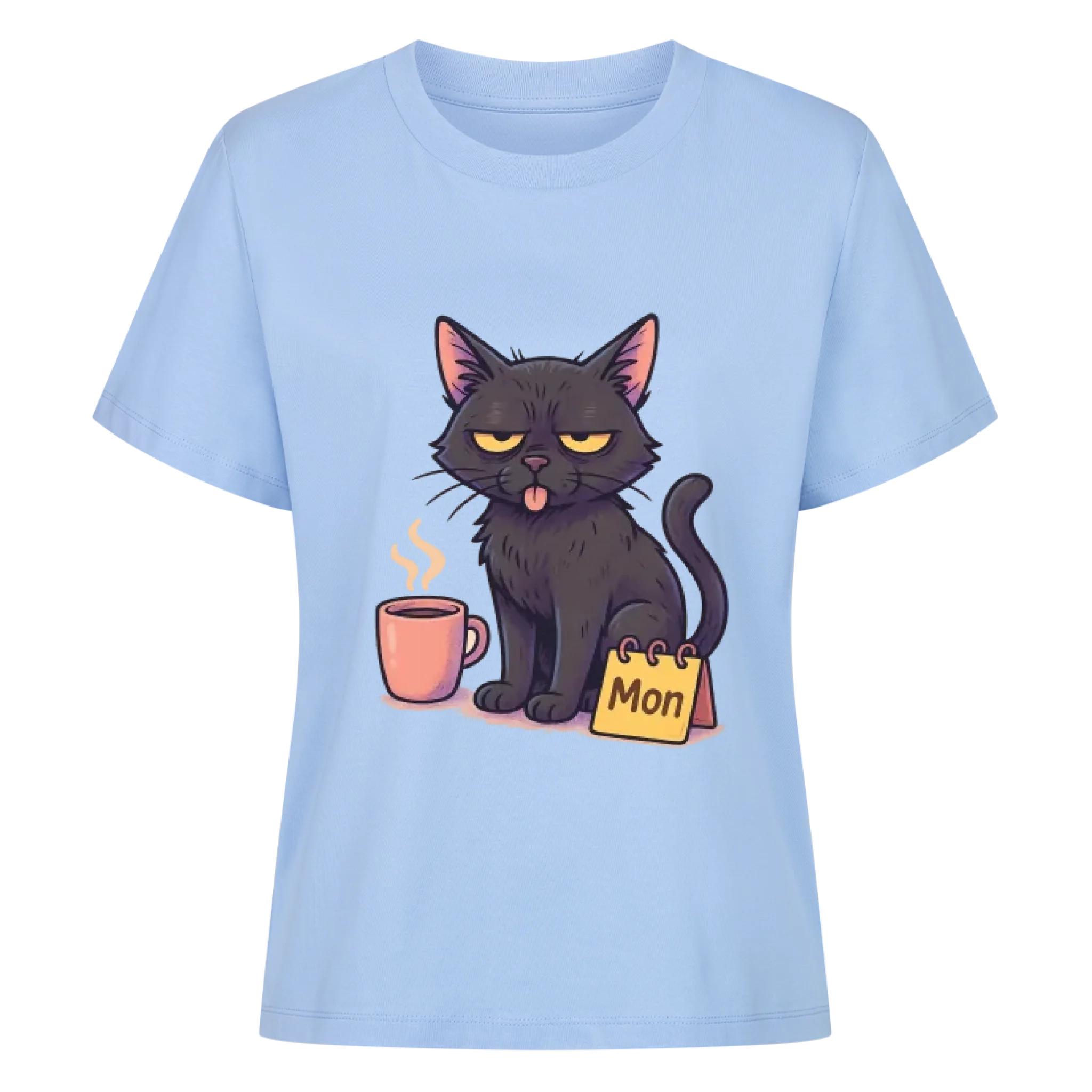 Cat Weekday Mood Montag - Individuelles Premium T-Shirt