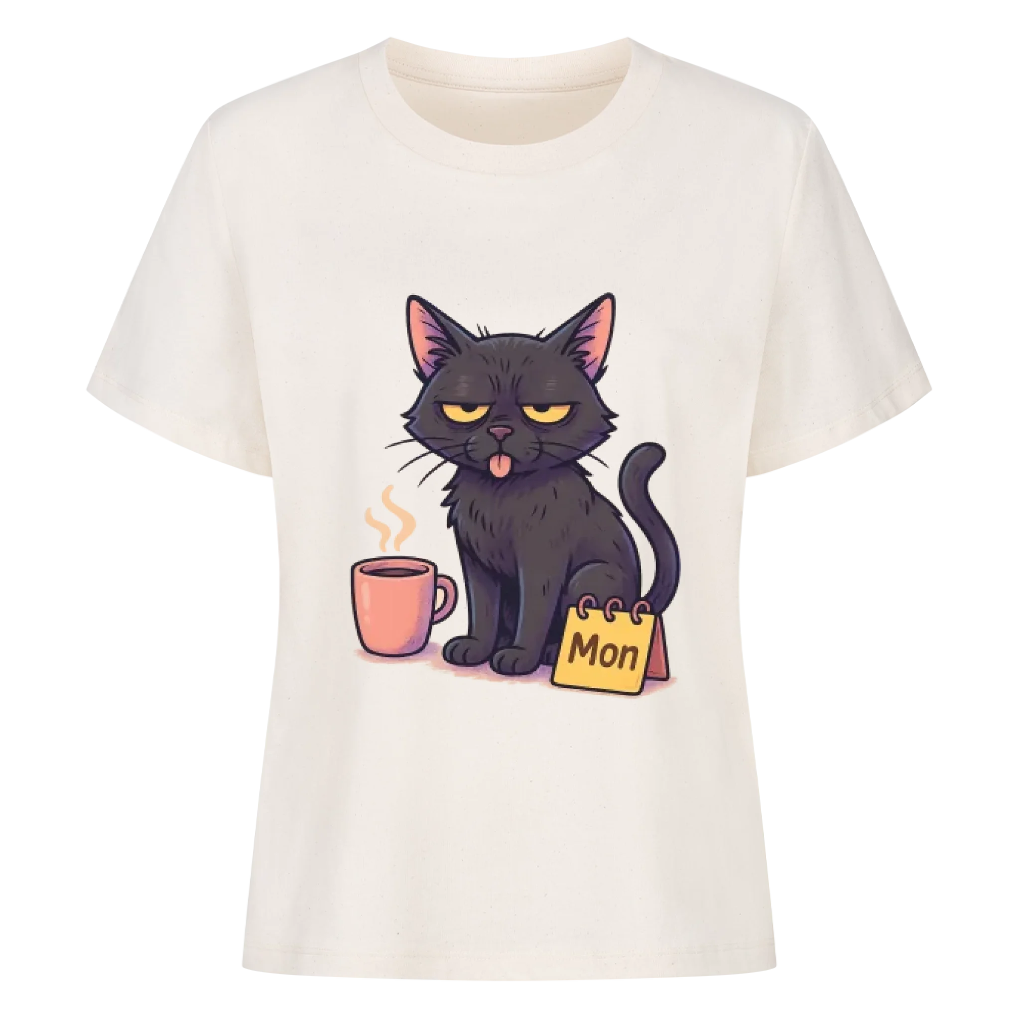 Cat Weekday Mood Montag - Individuelles Premium T-Shirt