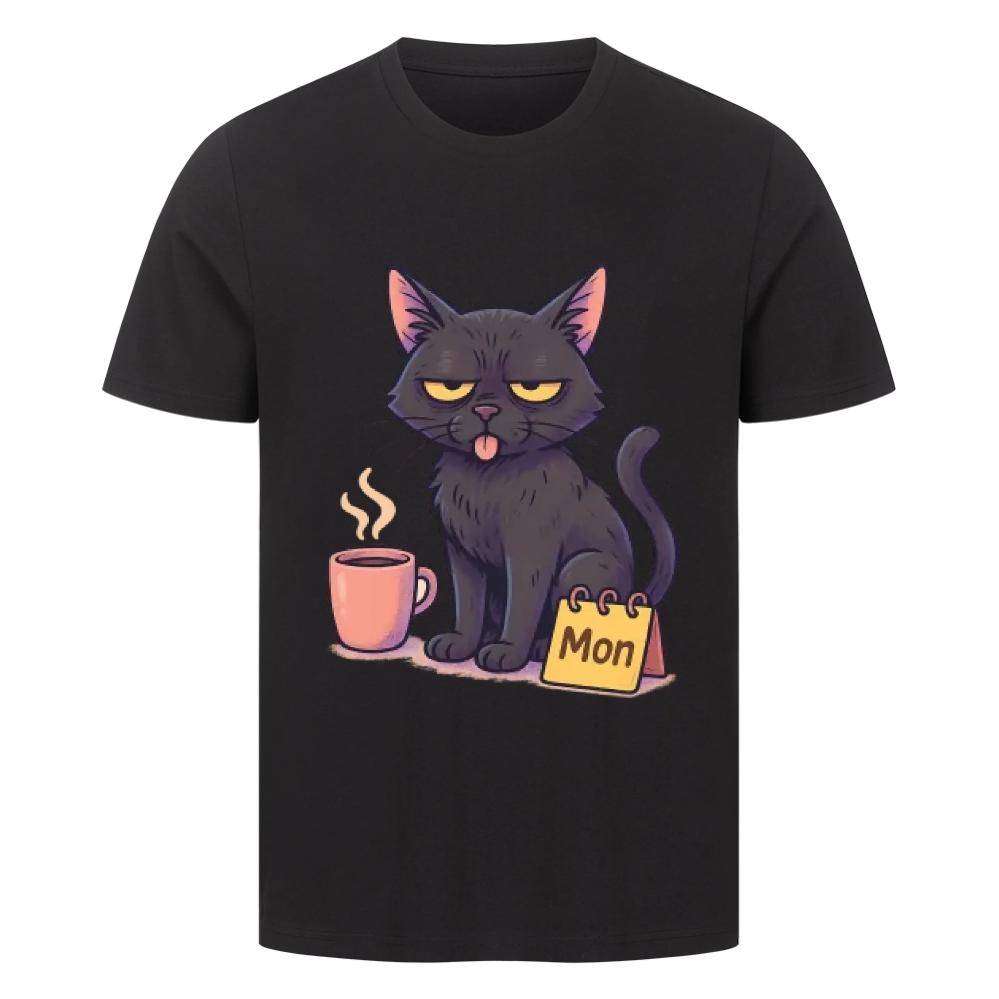 Cat Weekday Mood Montag - Individuelles Premium T-Shirt