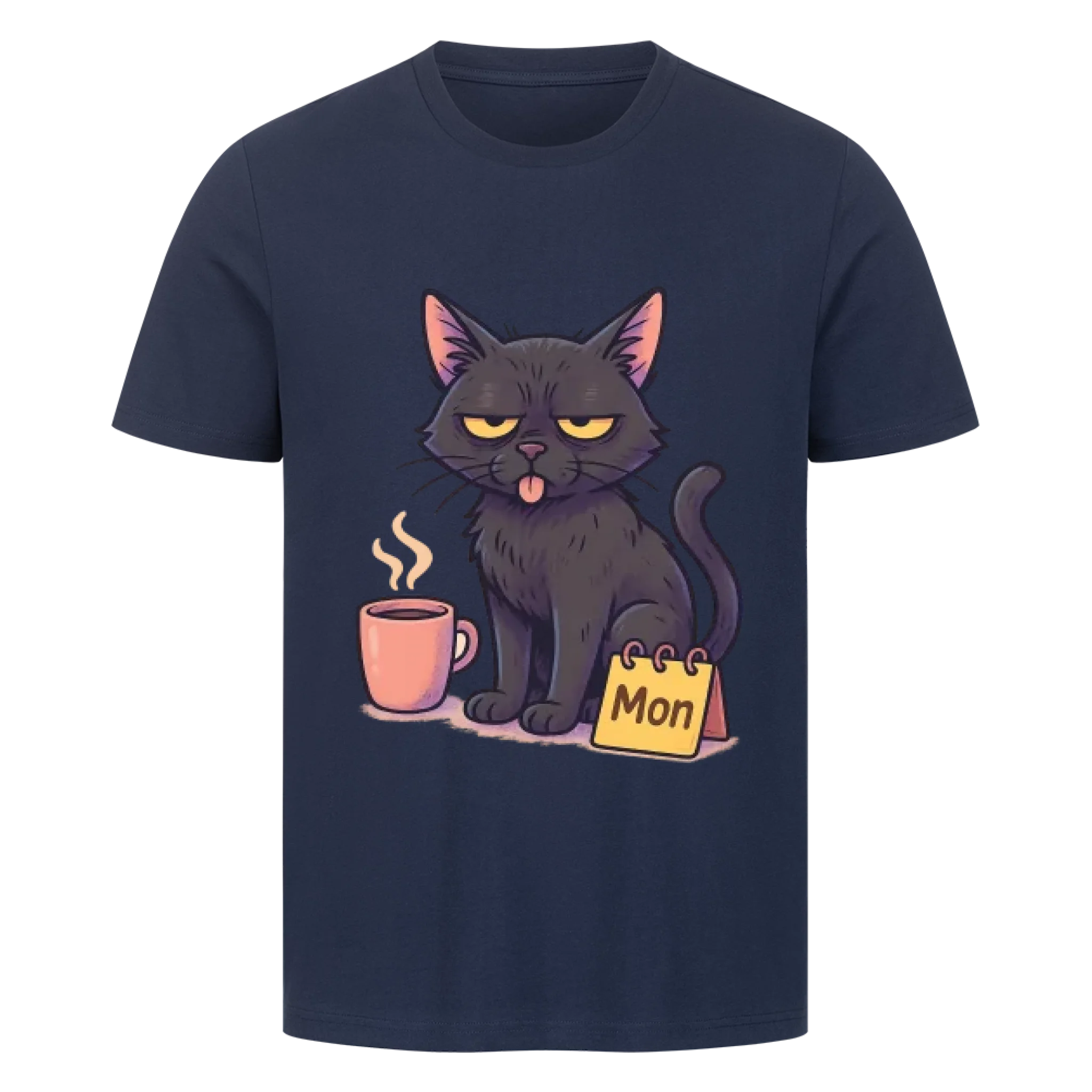 Cat Weekday Mood Montag - Individuelles Premium T-Shirt