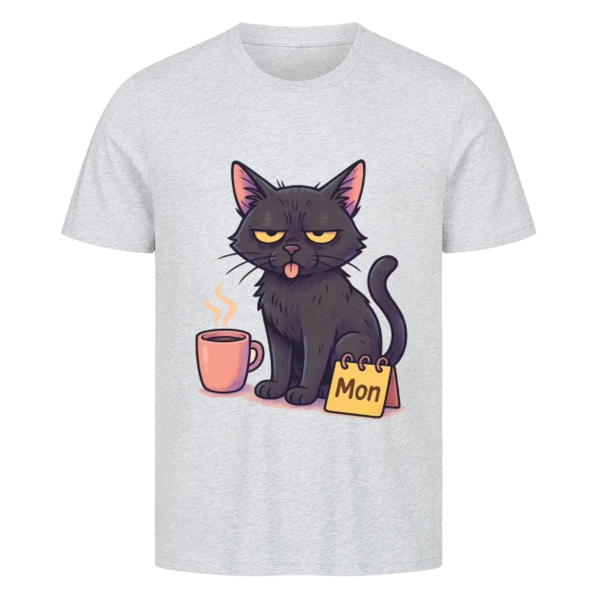 Cat Weekday Mood Montag - Individuelles Premium T-Shirt