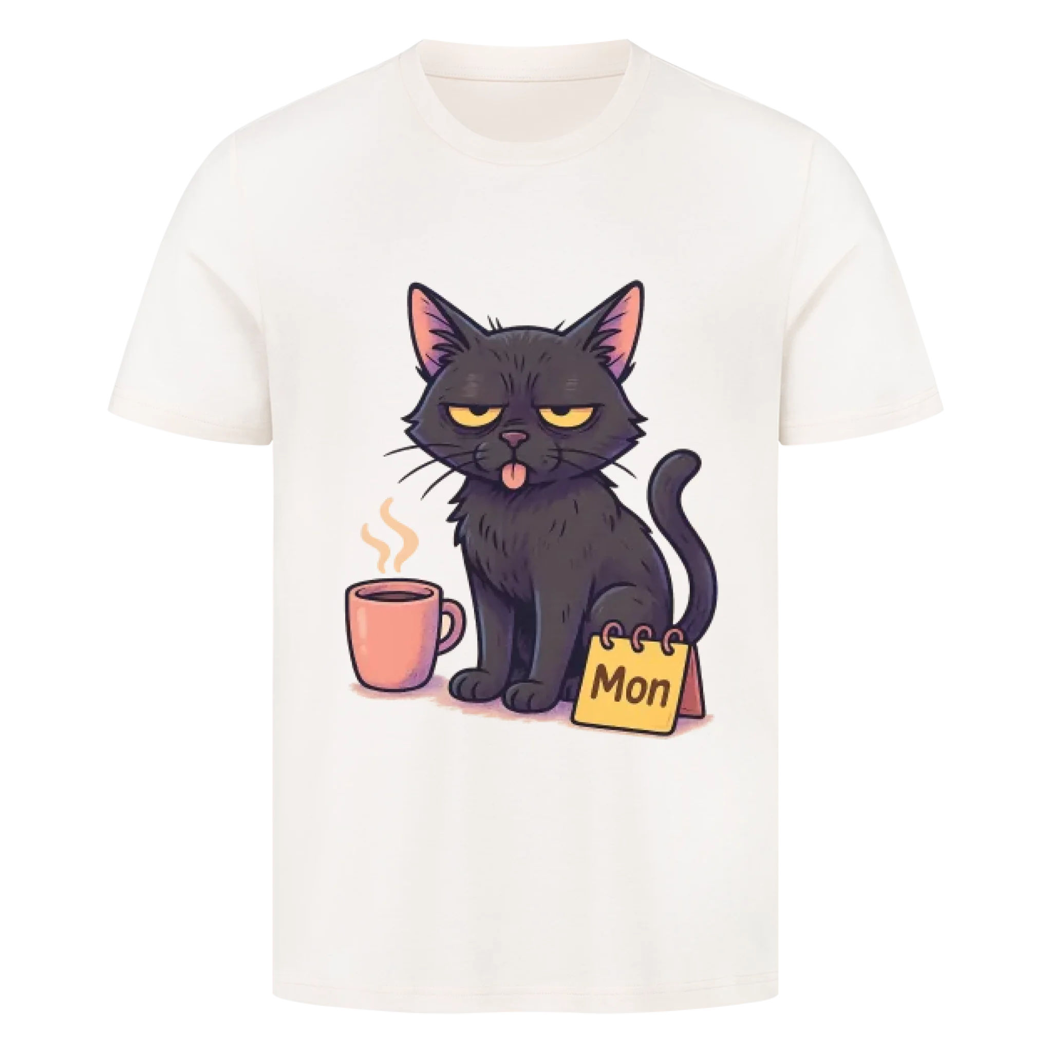 Cat Weekday Mood Montag - Individuelles Premium T-Shirt