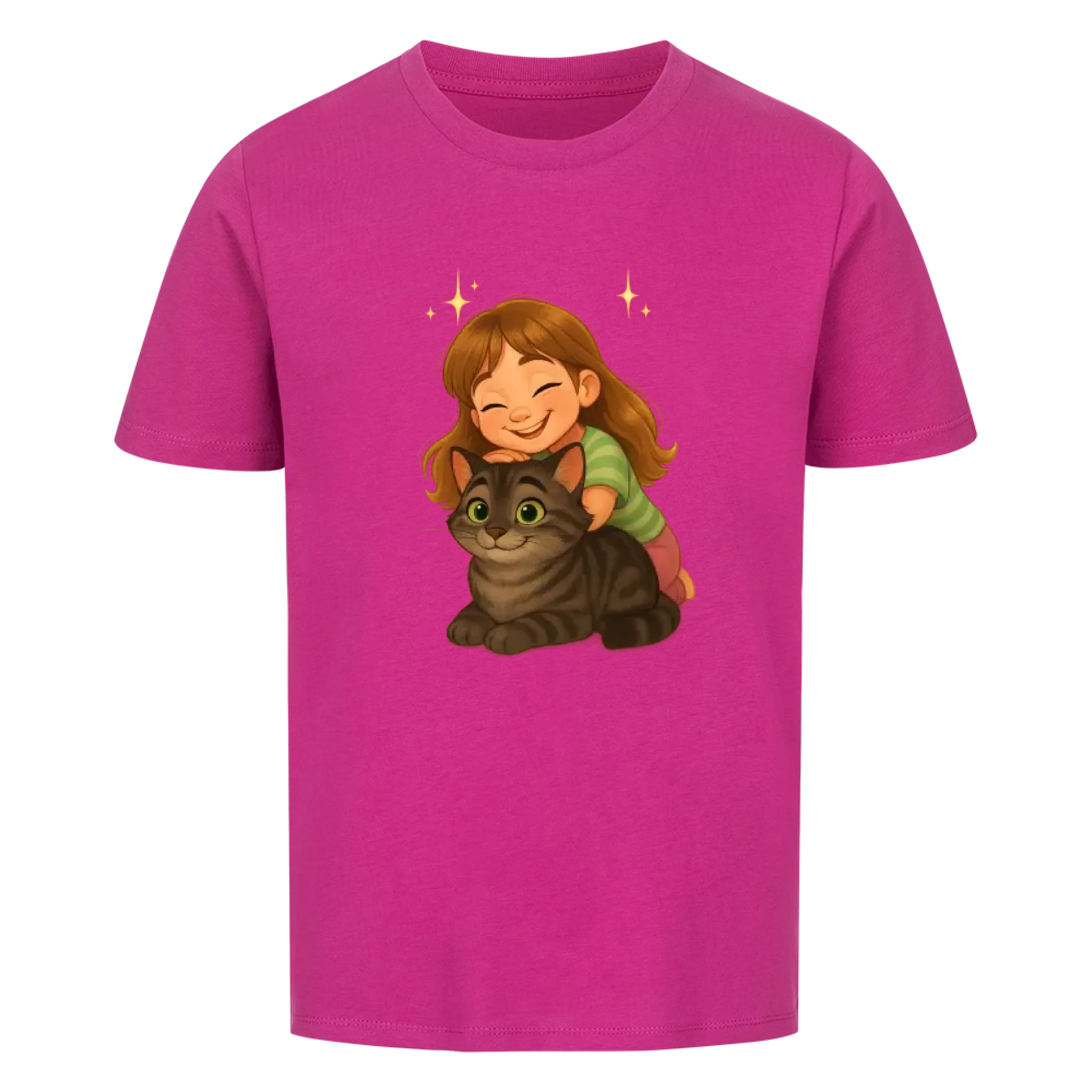 Disney-Style Fellfamilien-Porträt - Individuelles Premium T-Shirt