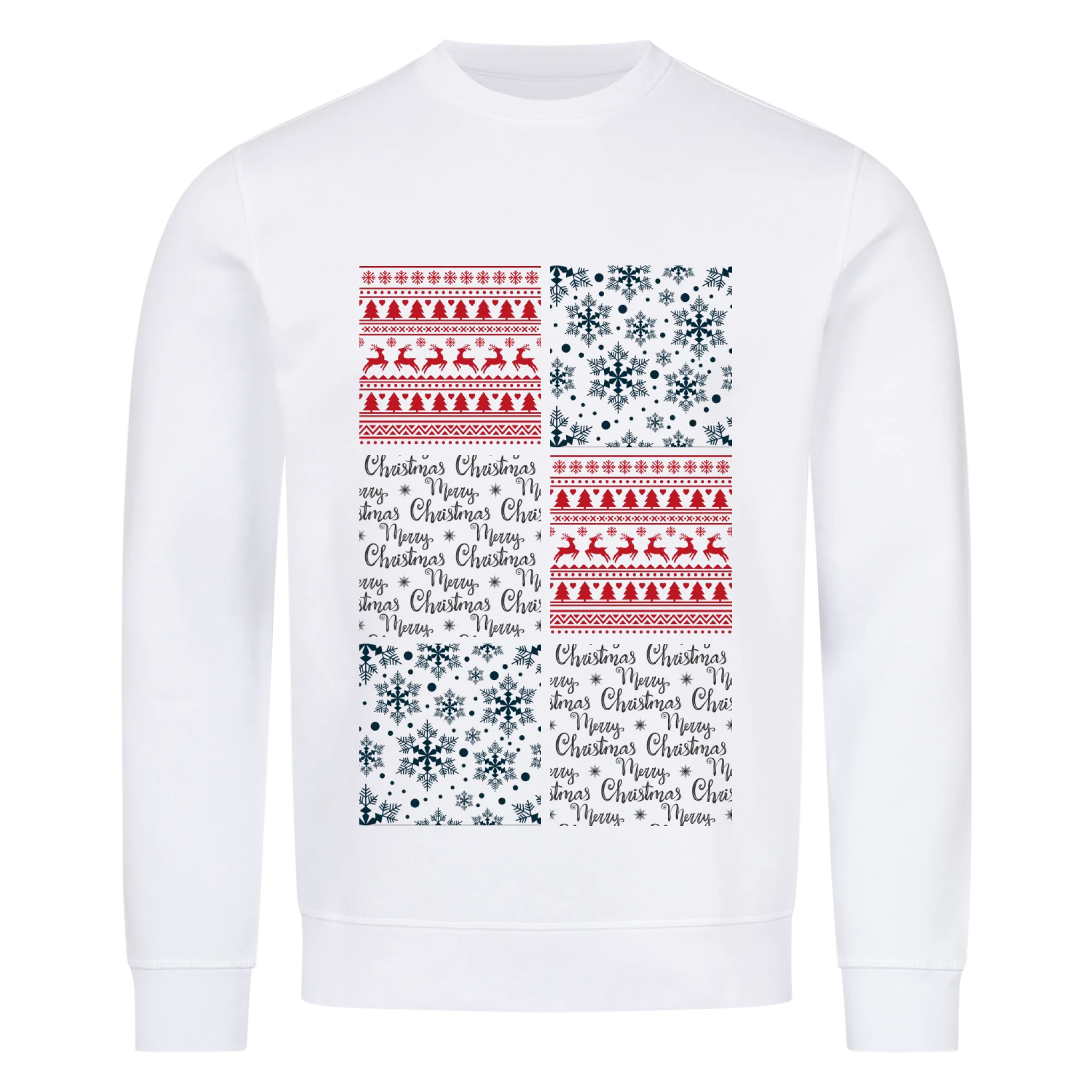 Weihnachtliche Disney-Porträtcollage - Individuelles Premium Sweatshirt (Unisex)