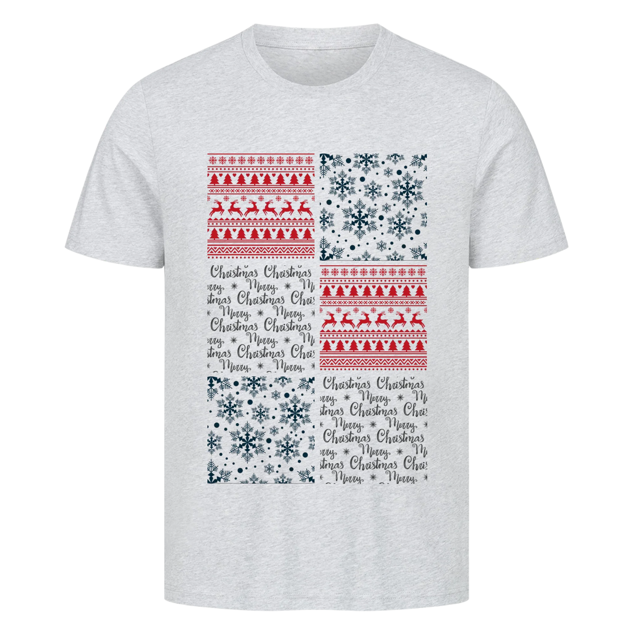 Weihnachtliche Disney-Porträtcollage - Individuelles Premium T-Shirt