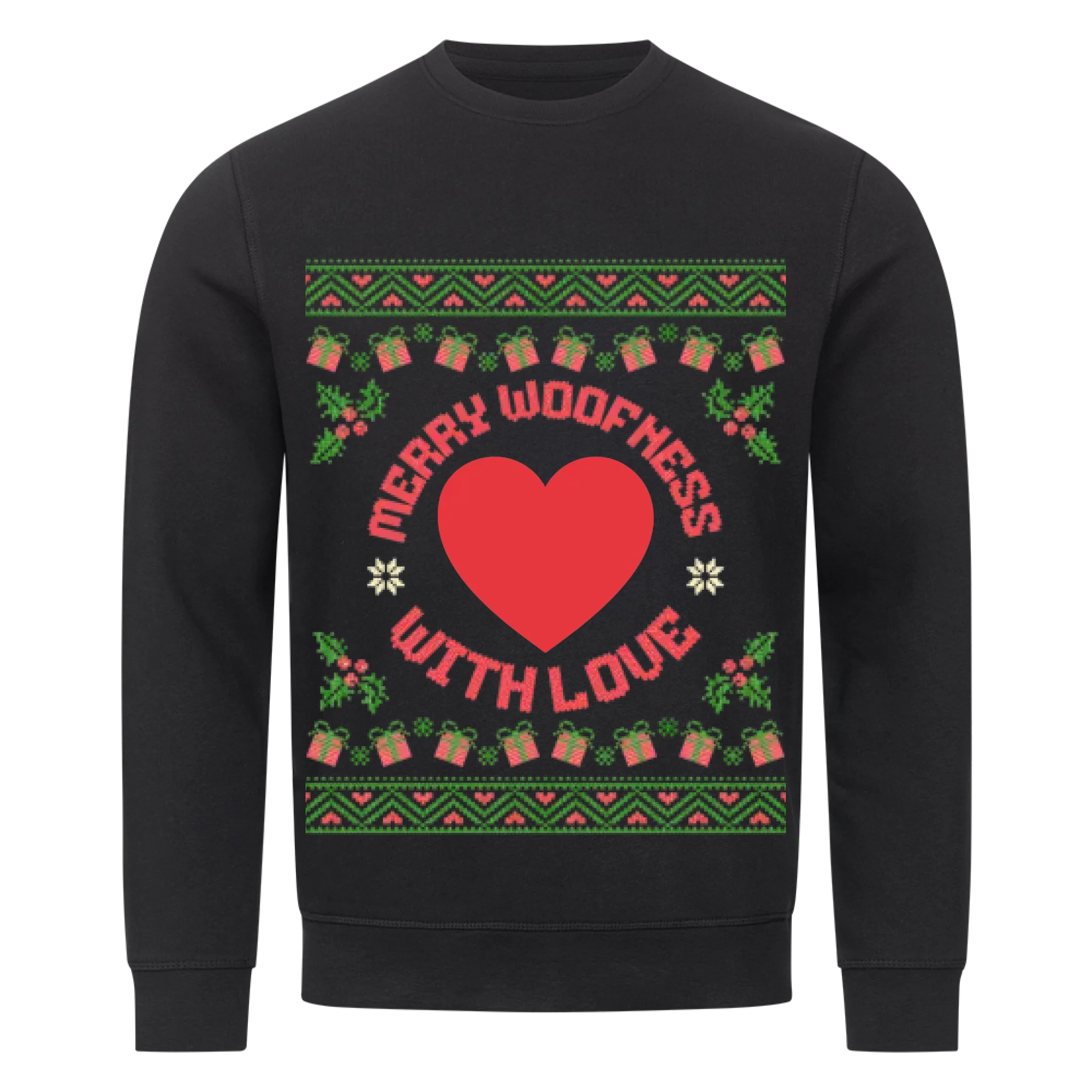 Merry Woofness Weihnachtspullover - Individuelles Premium Sweatshirt (Unisex)