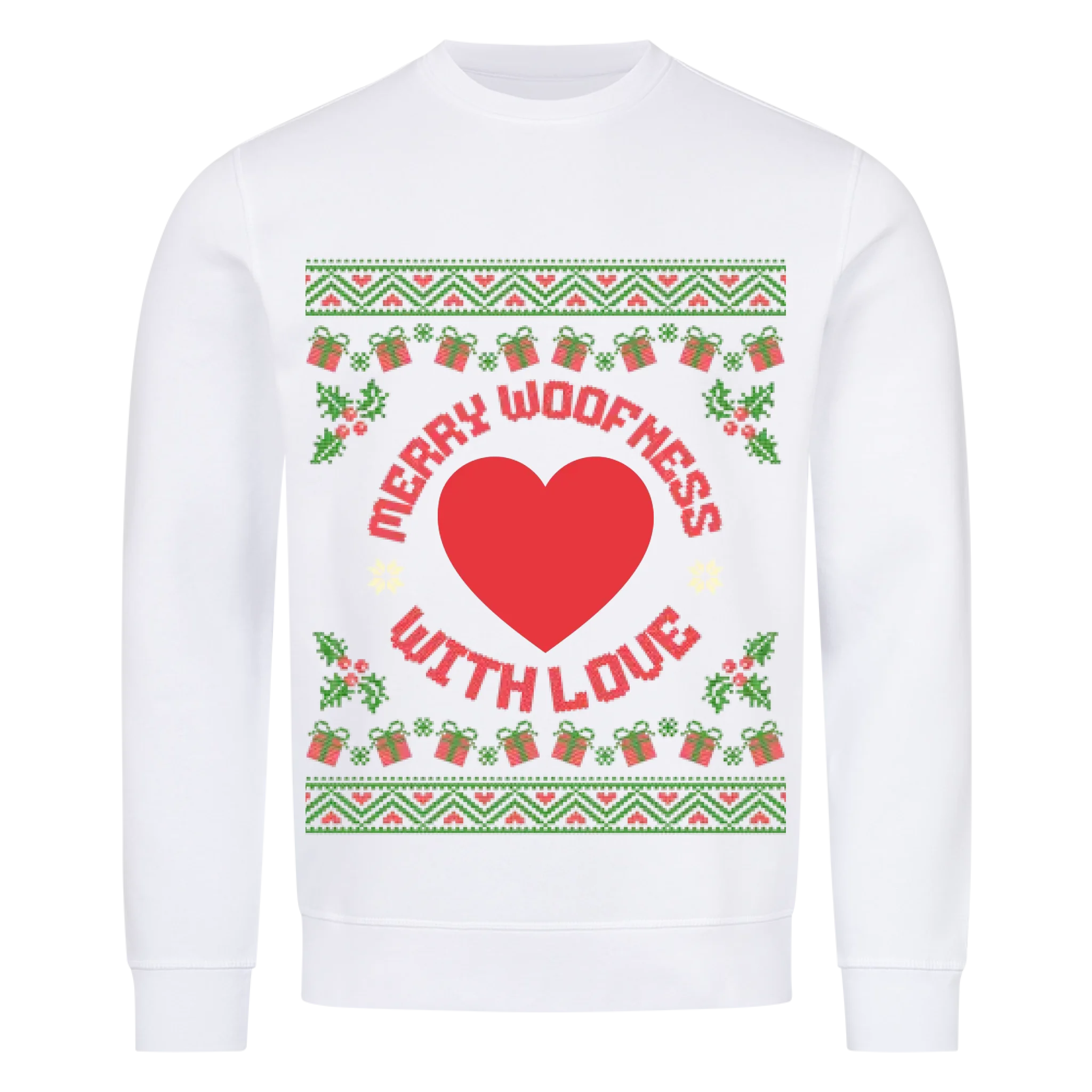 Merry Woofness Weihnachtspullover - Individuelles Premium Sweatshirt (Unisex)