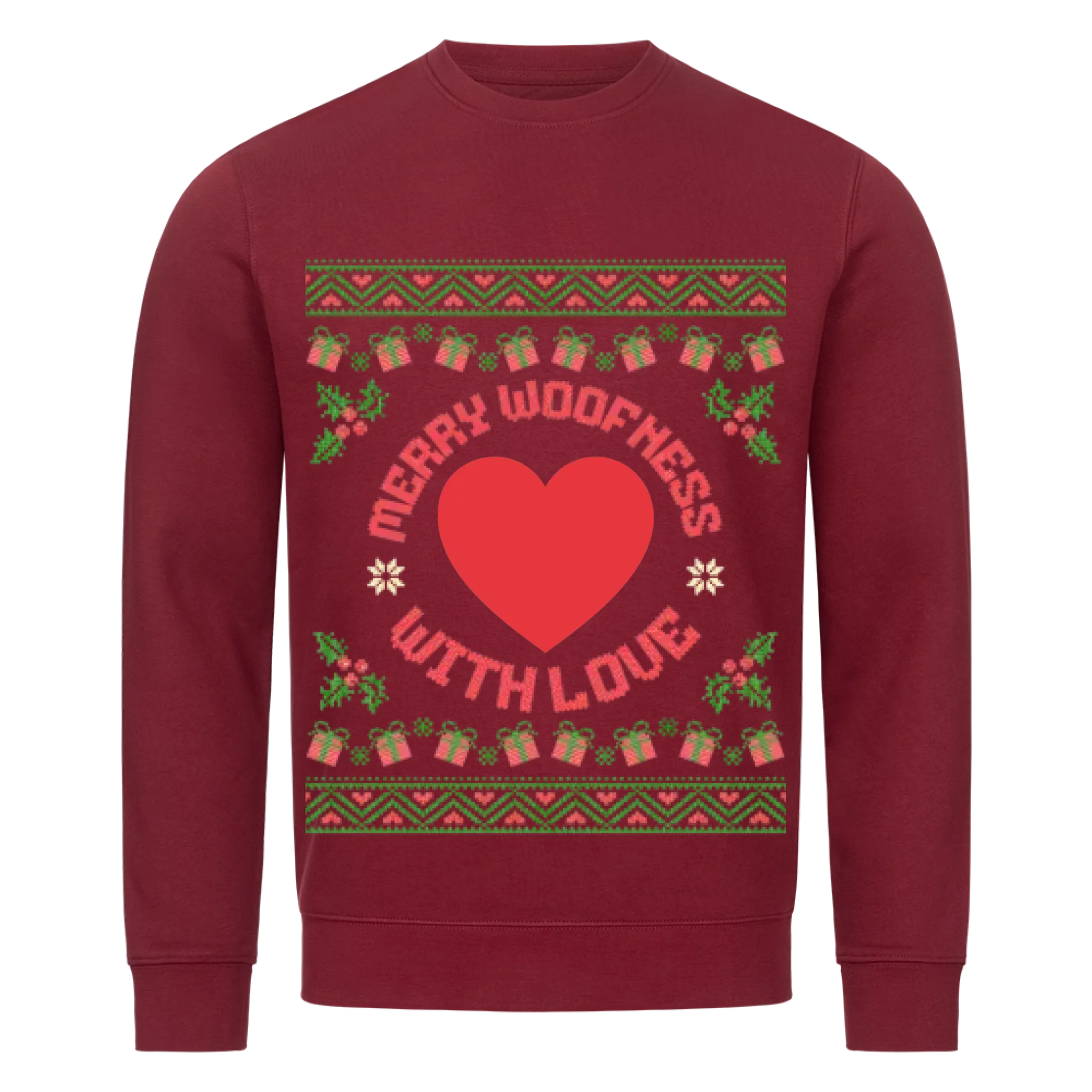 Merry Woofness Weihnachtspullover - Individuelles Premium Sweatshirt (Unisex)