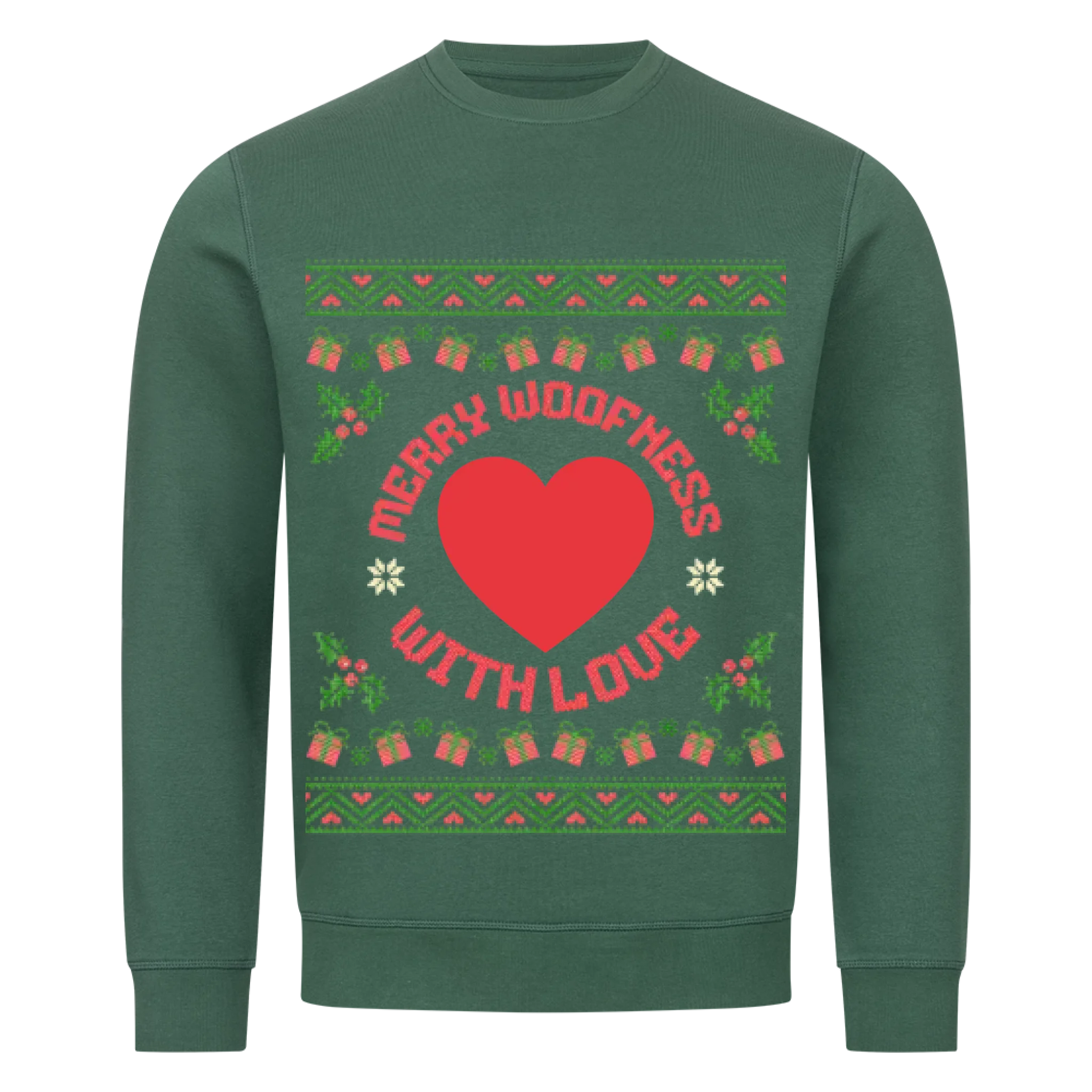 Merry Woofness Weihnachtspullover - Individuelles Premium Sweatshirt (Unisex)