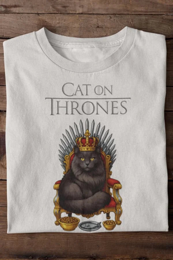 Cat on Thrones - Individuelles Premium T-Shirt