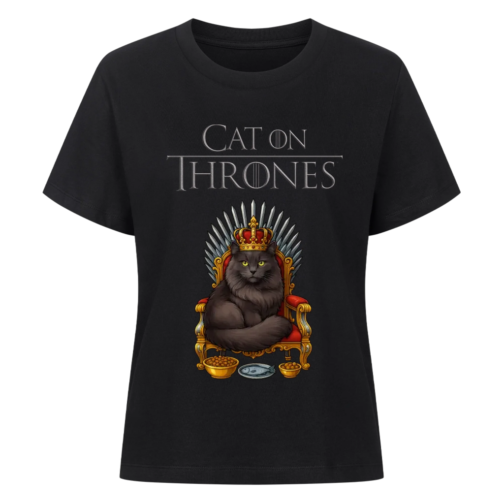 Cat on Thrones - Individuelles Premium T-Shirt