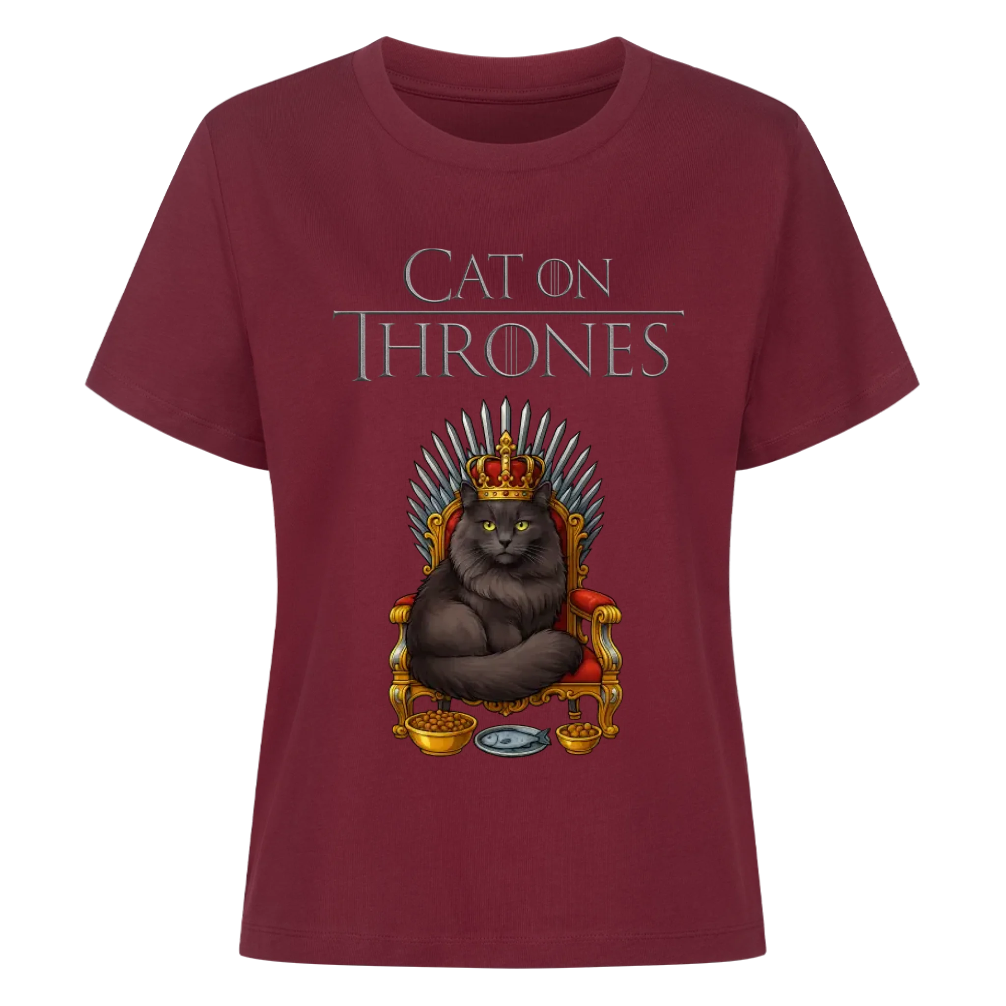 Cat on Thrones - Individuelles Premium T-Shirt