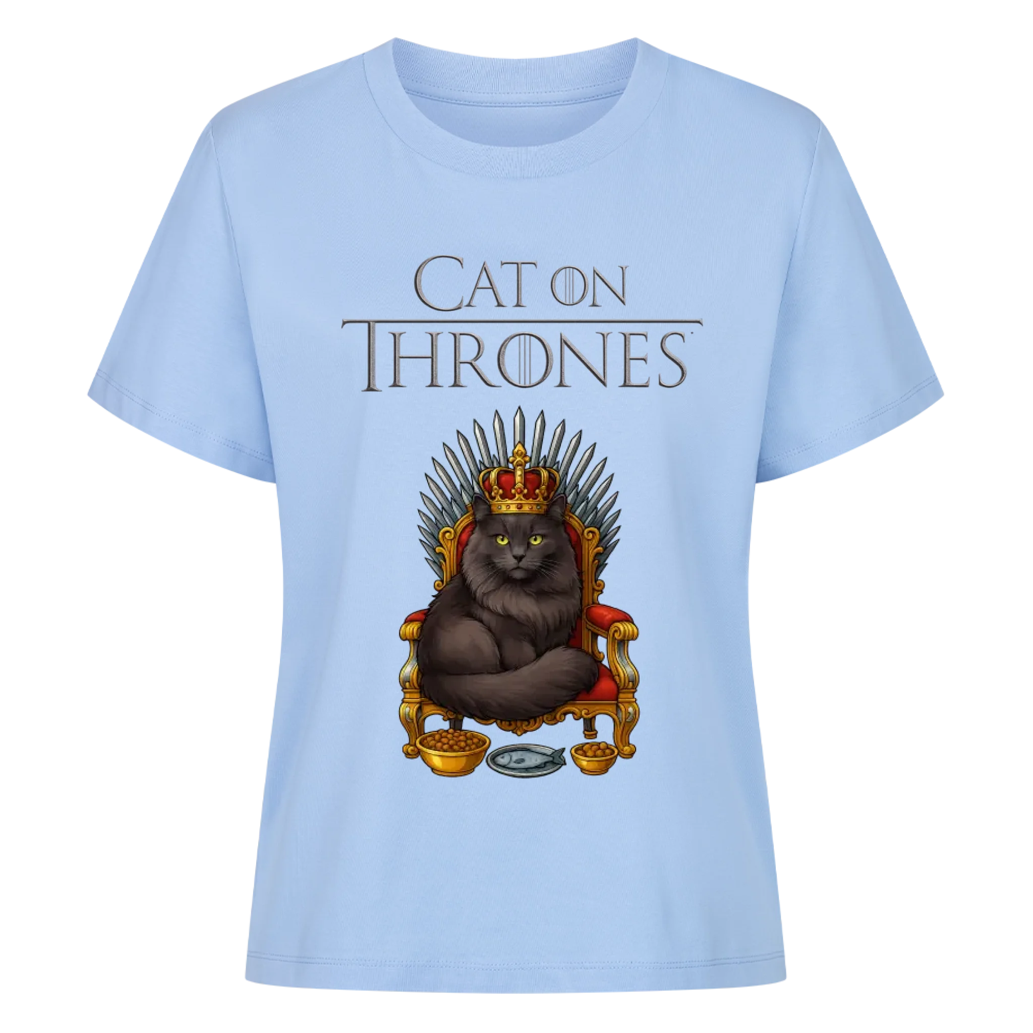 Cat on Thrones - Individuelles Premium T-Shirt