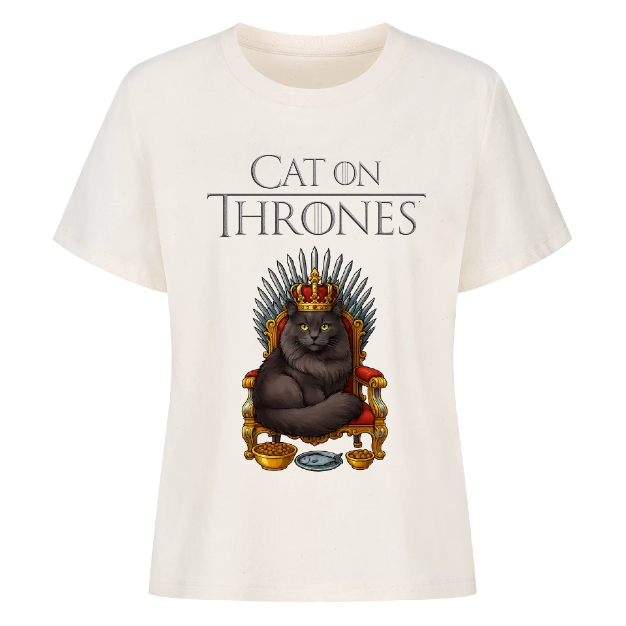 Cat on Thrones - Individuelles Premium T-Shirt