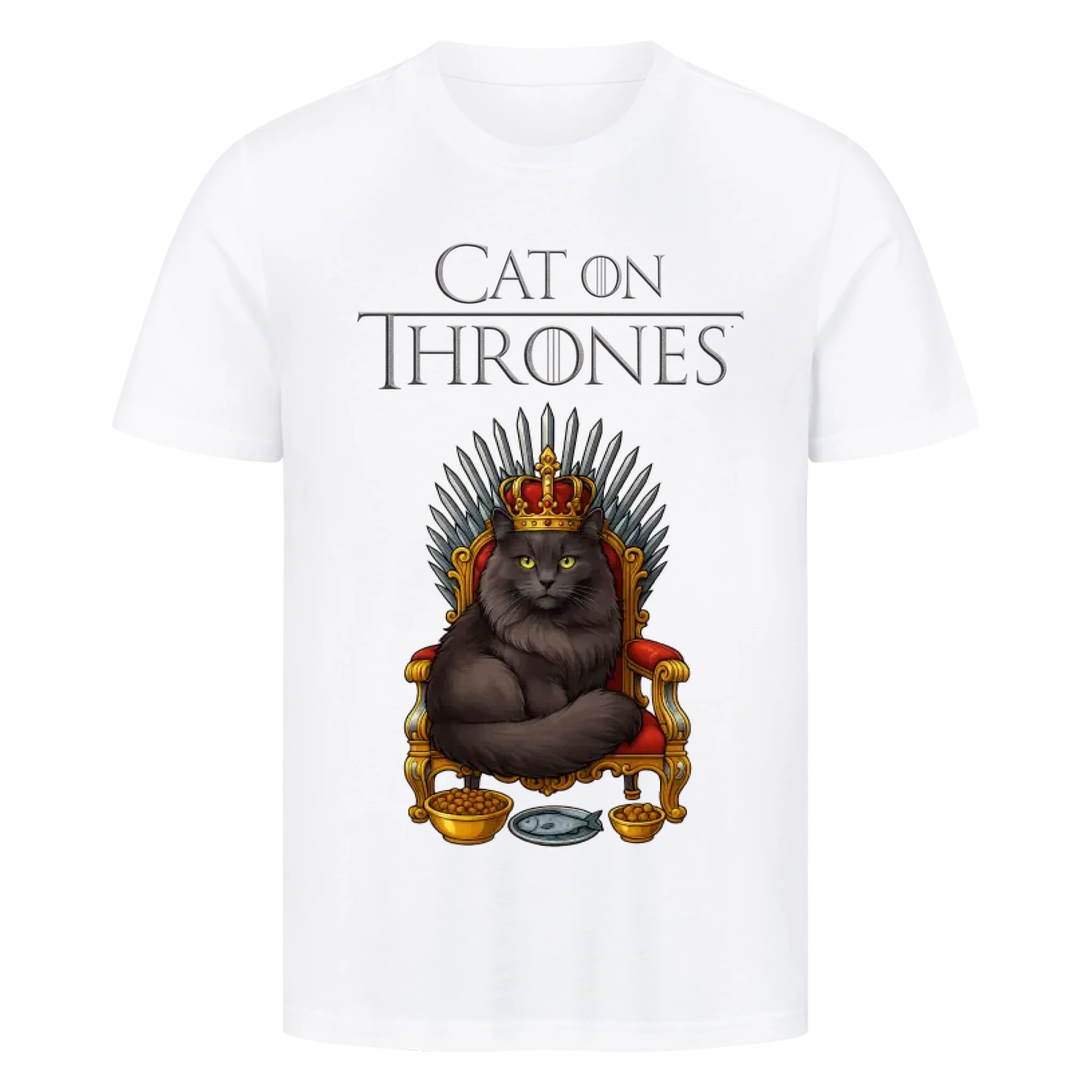 Cat on Thrones - Individuelles Premium T-Shirt