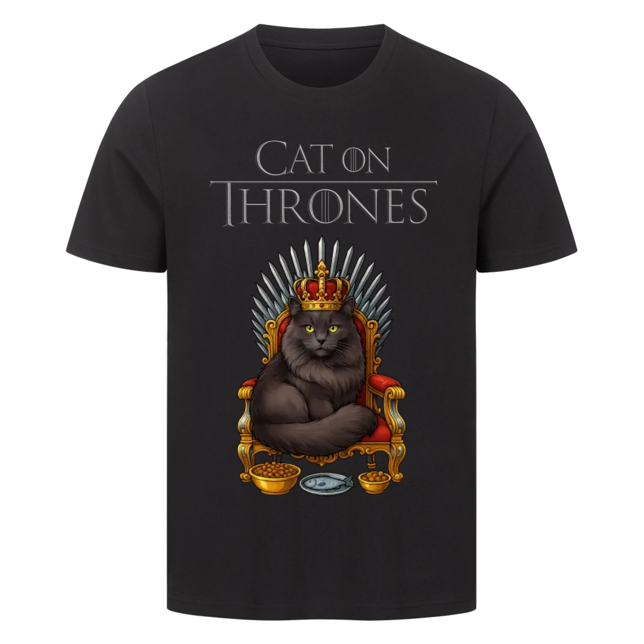 Cat on Thrones - Individuelles Premium T-Shirt