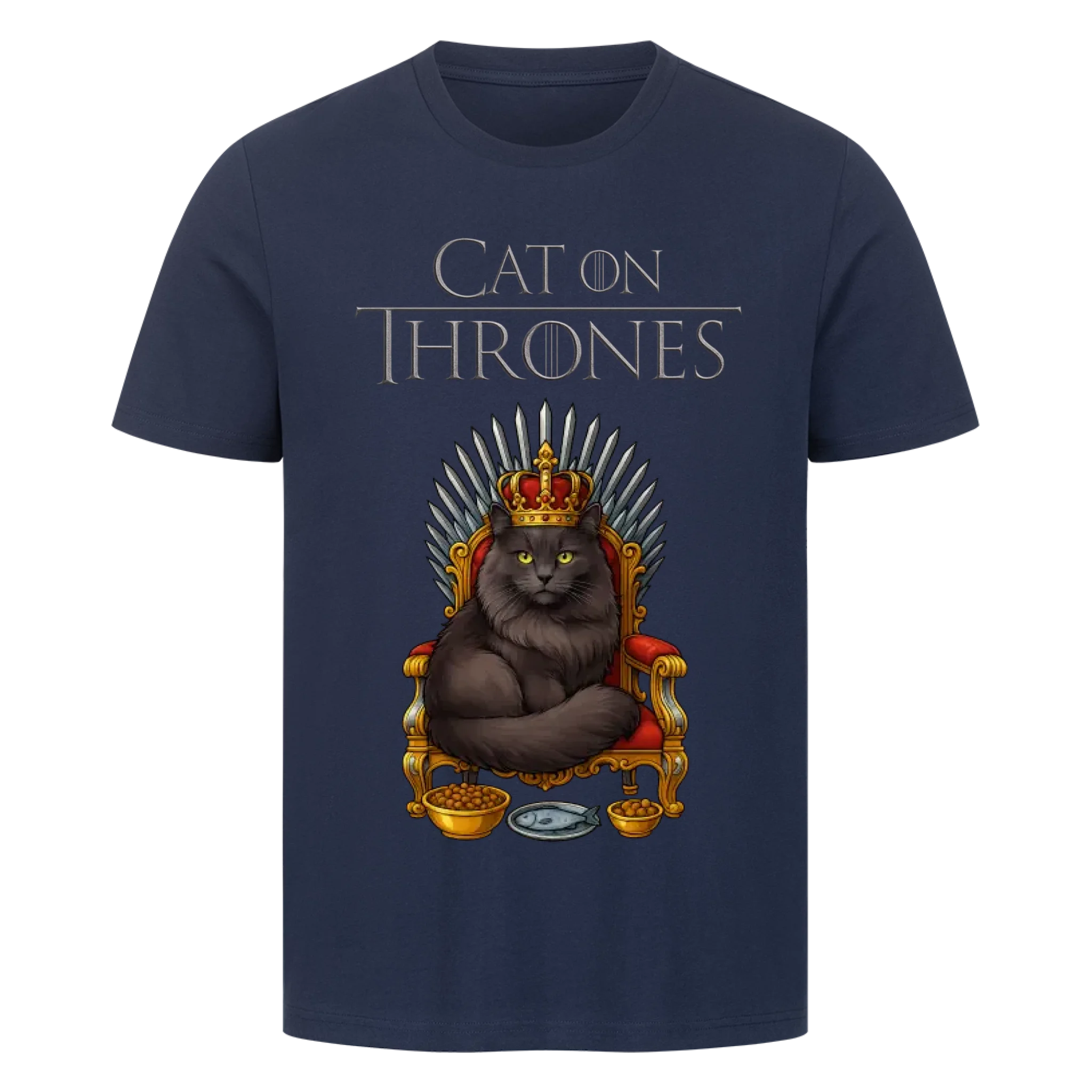 Cat on Thrones - Individuelles Premium T-Shirt