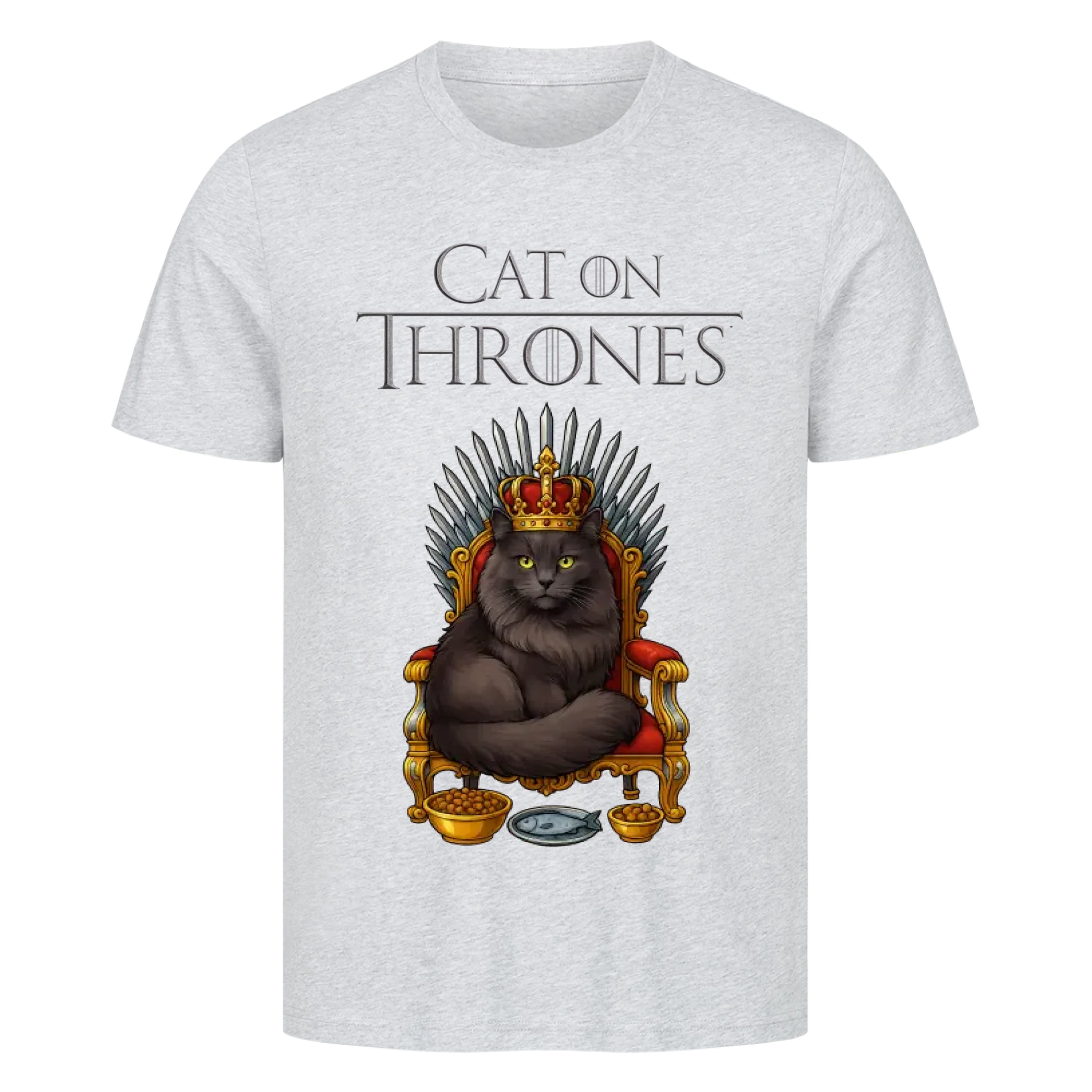 Cat on Thrones - Individuelles Premium T-Shirt