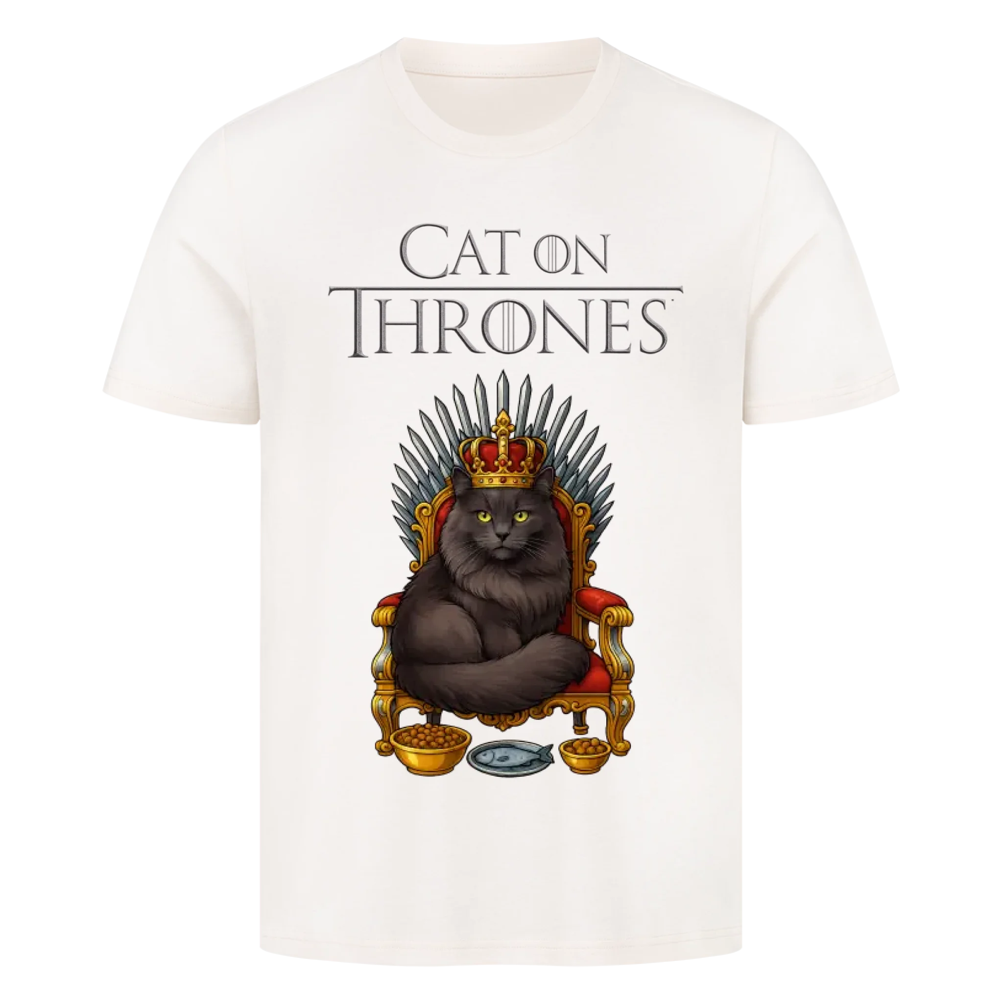 Cat on Thrones - Individuelles Premium T-Shirt
