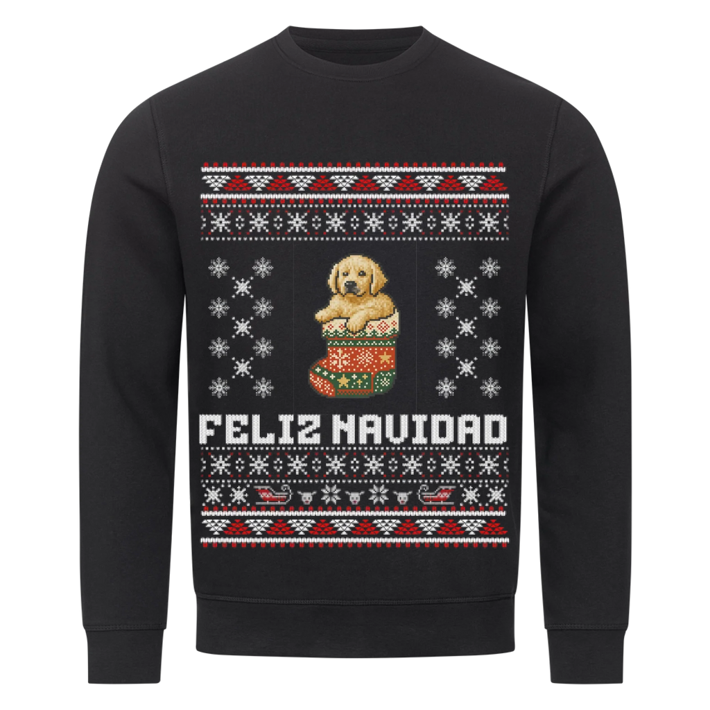 Feliz Navidad - Katzen & Hunde - Individuelles Premium Sweatshirt (Unisex)