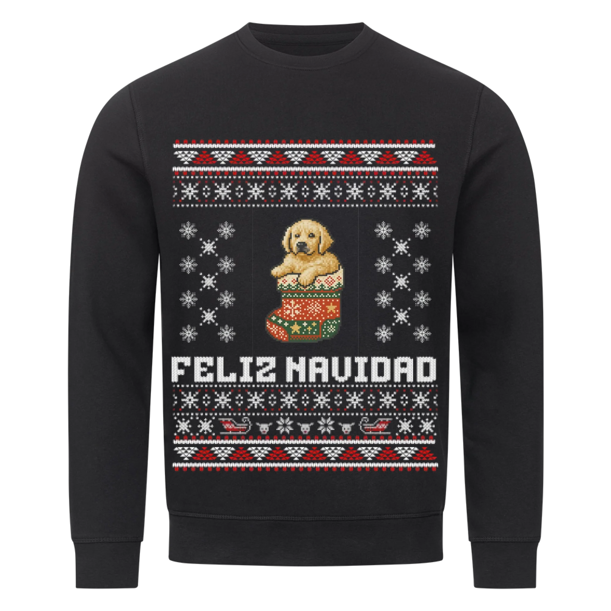 Feliz Navidad - Katzen & Hunde - Individuelles Premium Sweatshirt (Unisex)