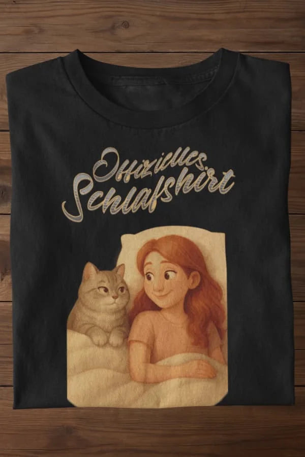 Offizielles Schlafshirt im Disney-Stil - Katzen & Hunde - Basic Shirt Unisex