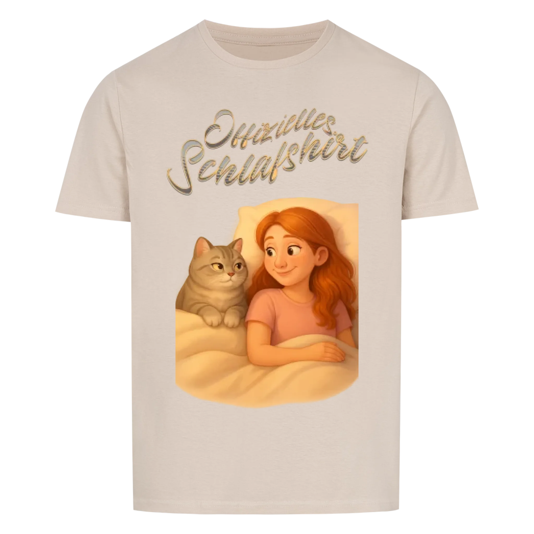 Offizielles Schlafshirt im Disney-Stil - Katzen & Hunde - Basic Shirt Unisex