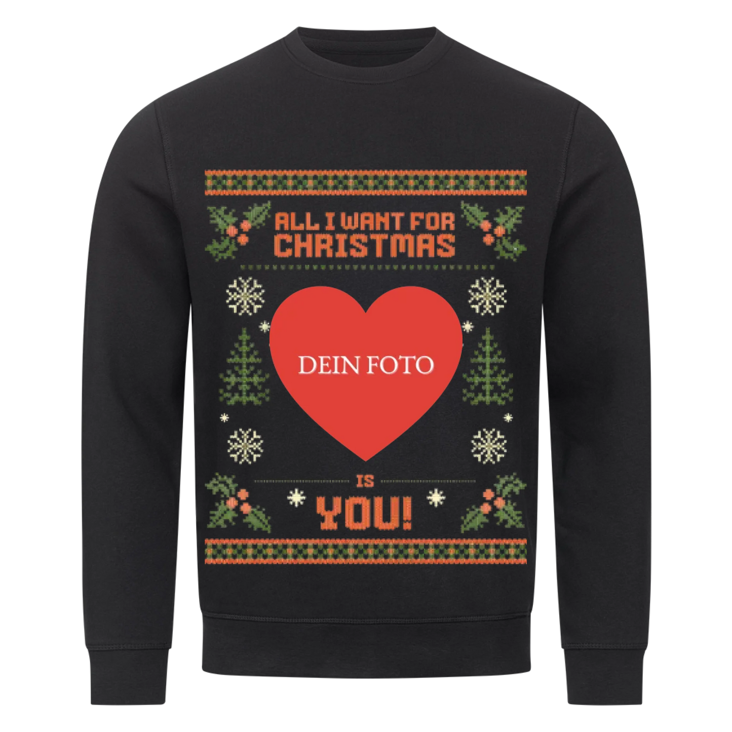 All I want for Christmas Premium Sweatshirt - Eigenes Foto
