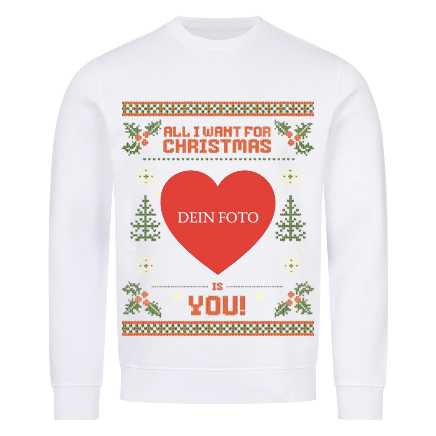 All I want for Christmas Premium Sweatshirt - Eigenes Foto