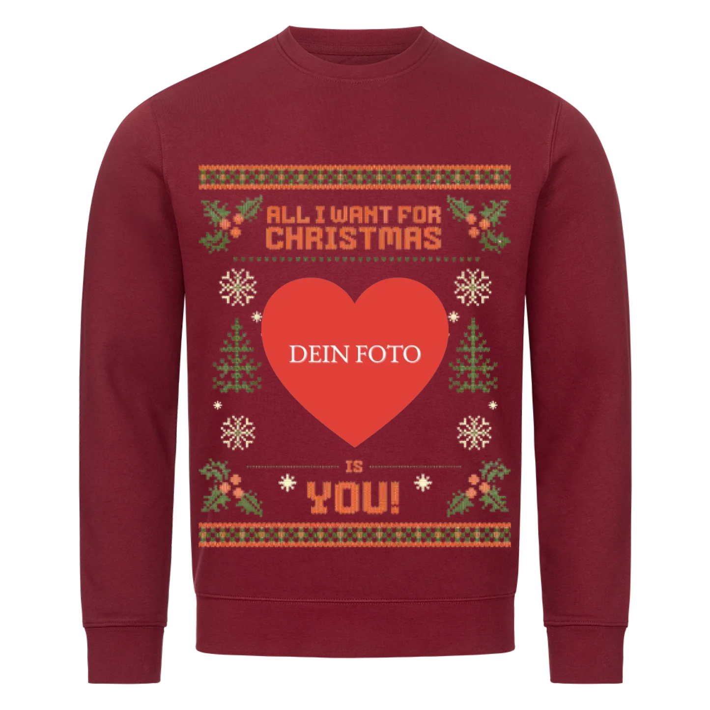 All I want for Christmas Premium Sweatshirt - Eigenes Foto
