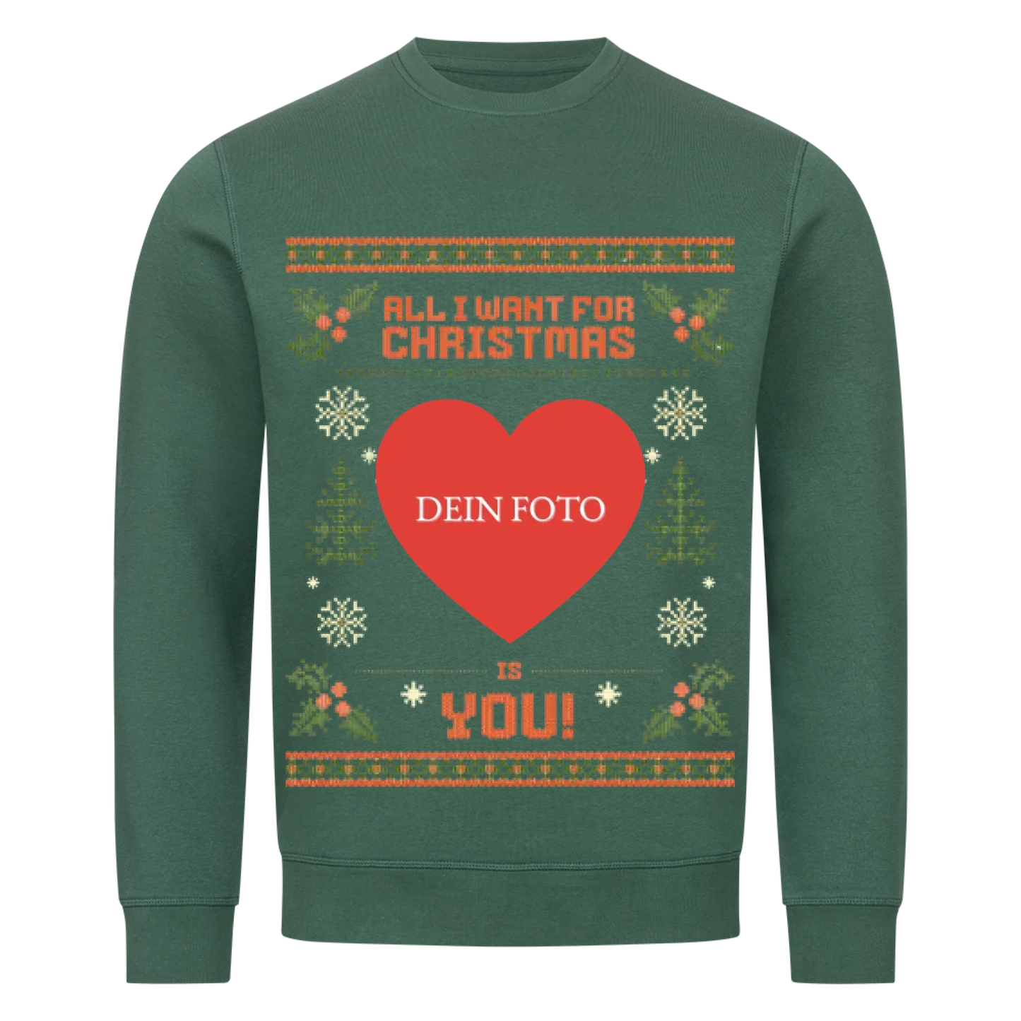 All I want for Christmas Premium Sweatshirt - Eigenes Foto