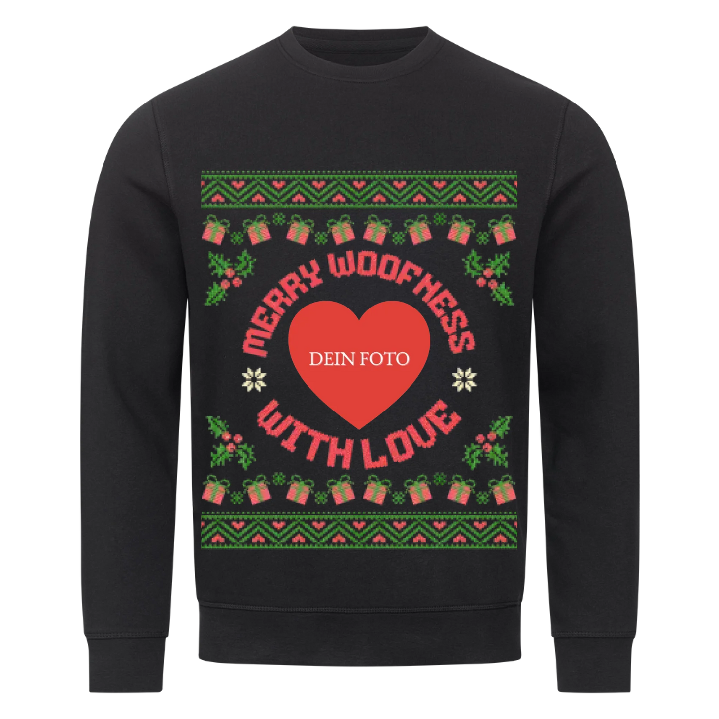 Merry Woofness Premium Sweatshirt - Eigenes Foto