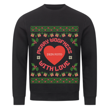 Merry Woofness Premium Sweatshirt - Eigenes Foto