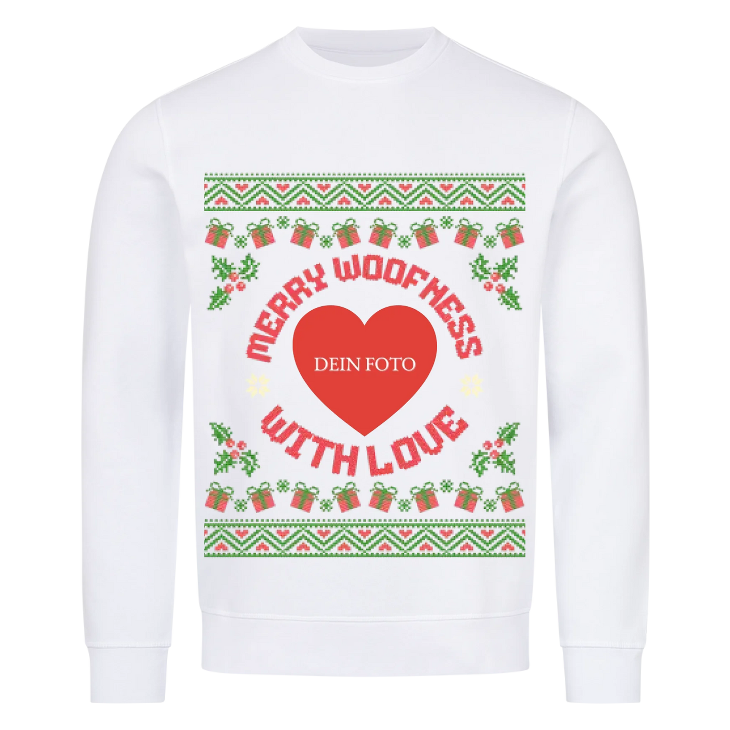 Merry Woofness Premium Sweatshirt - Eigenes Foto