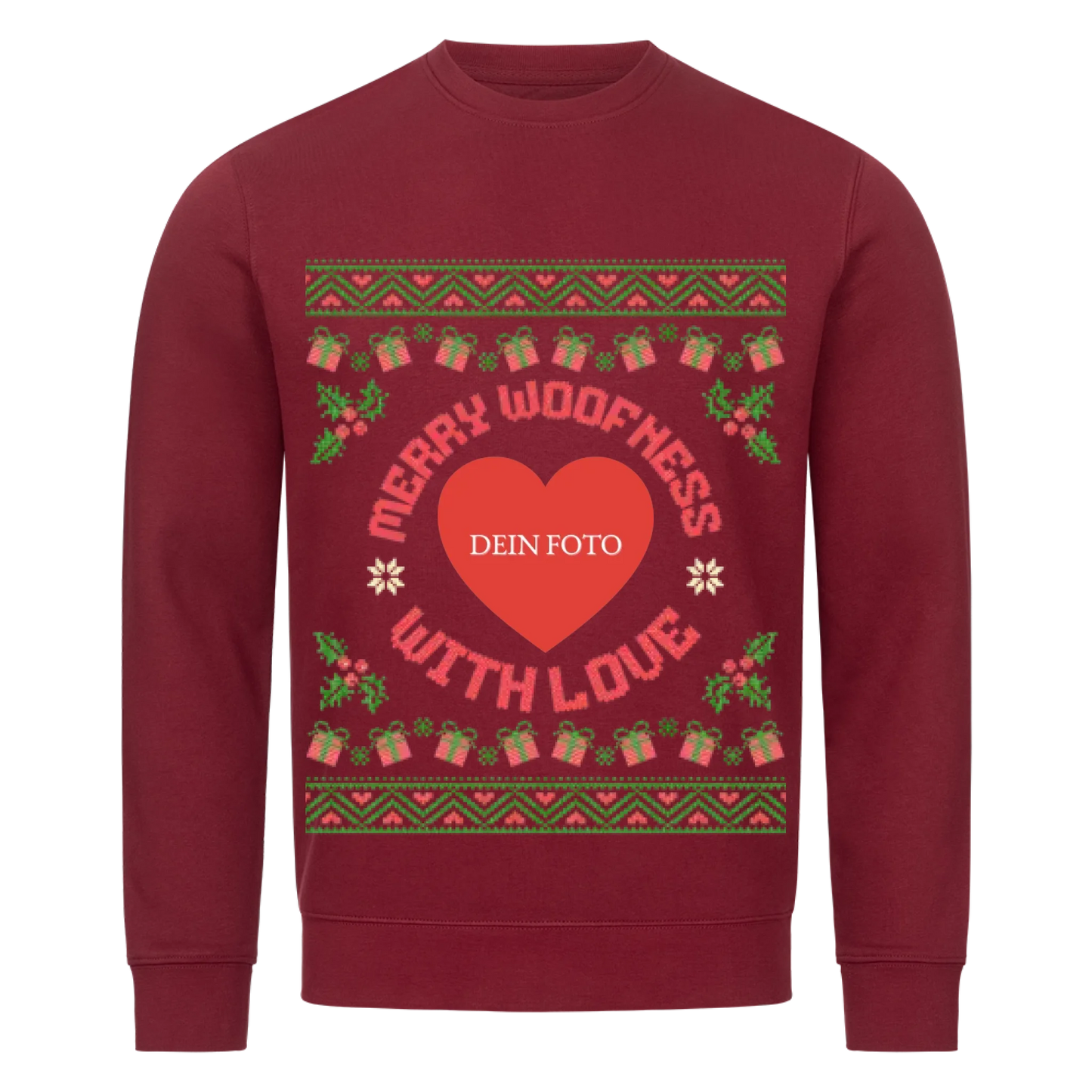 Merry Woofness Premium Sweatshirt - Eigenes Foto