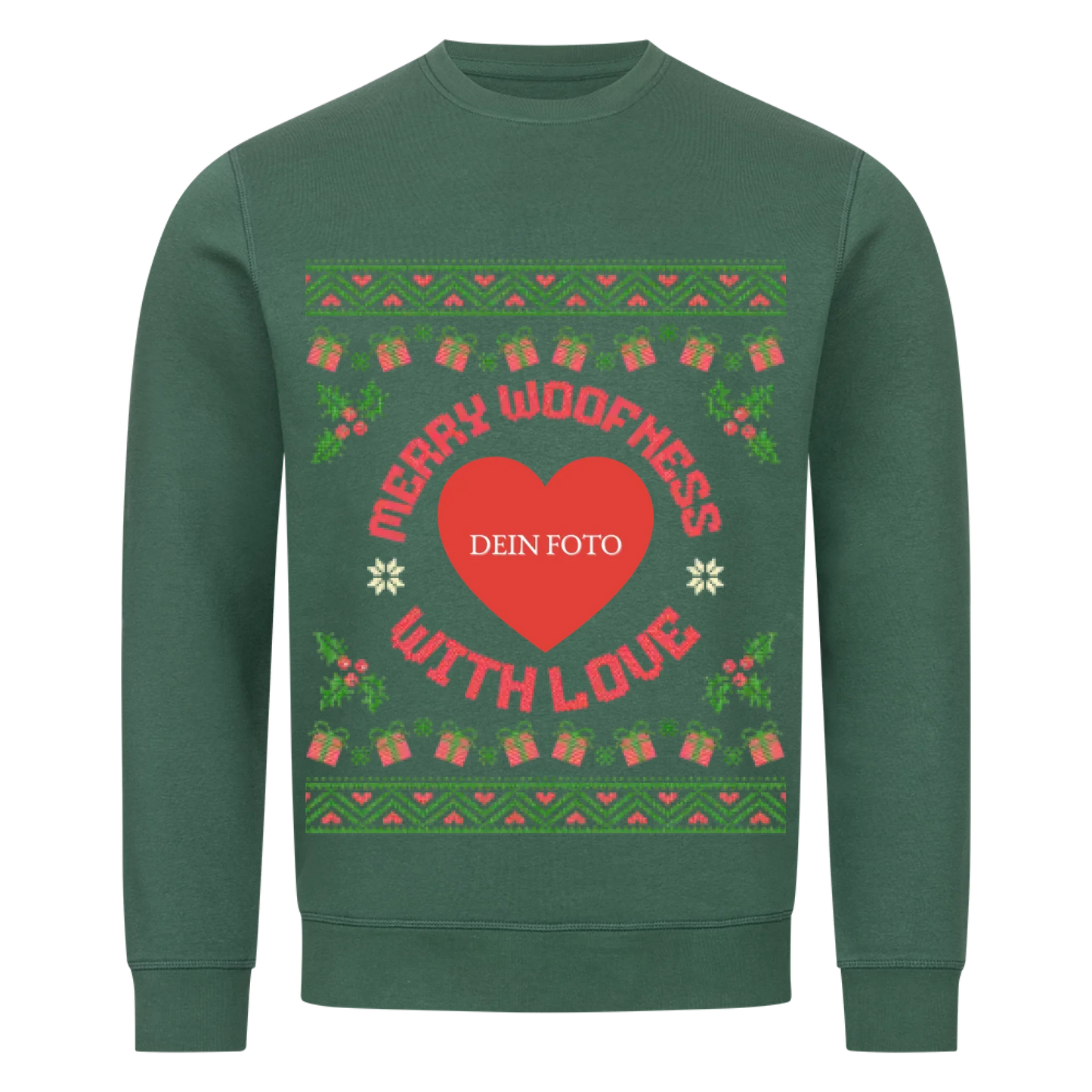 Merry Woofness Premium Sweatshirt - Eigenes Foto
