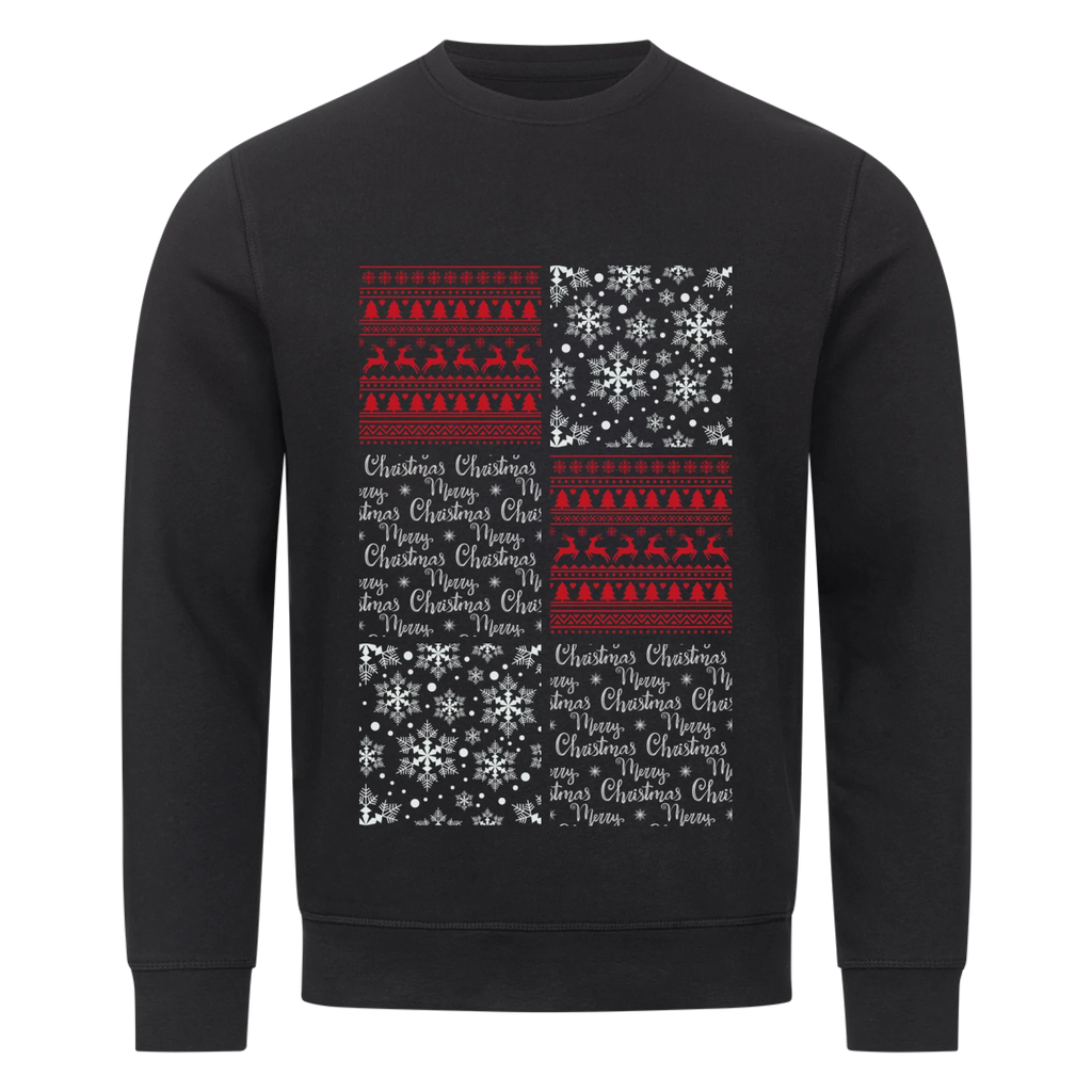Weihnachtliche Comic-Märchen-Porträtcollage - Individuelles Premium Sweatshirt (Unisex)
