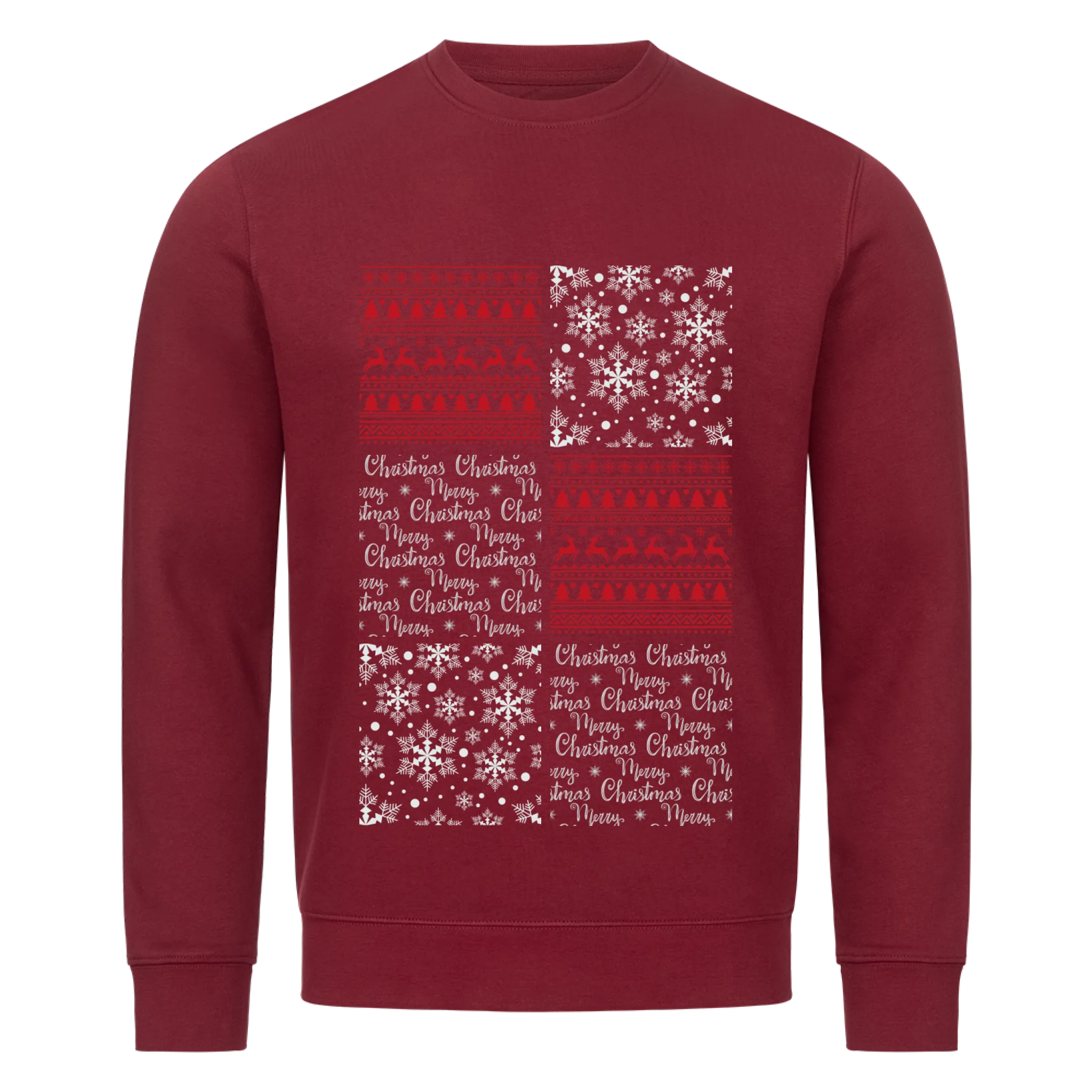 Weihnachtliche Disney-Porträtcollage - Individuelles Premium Sweatshirt (Unisex)