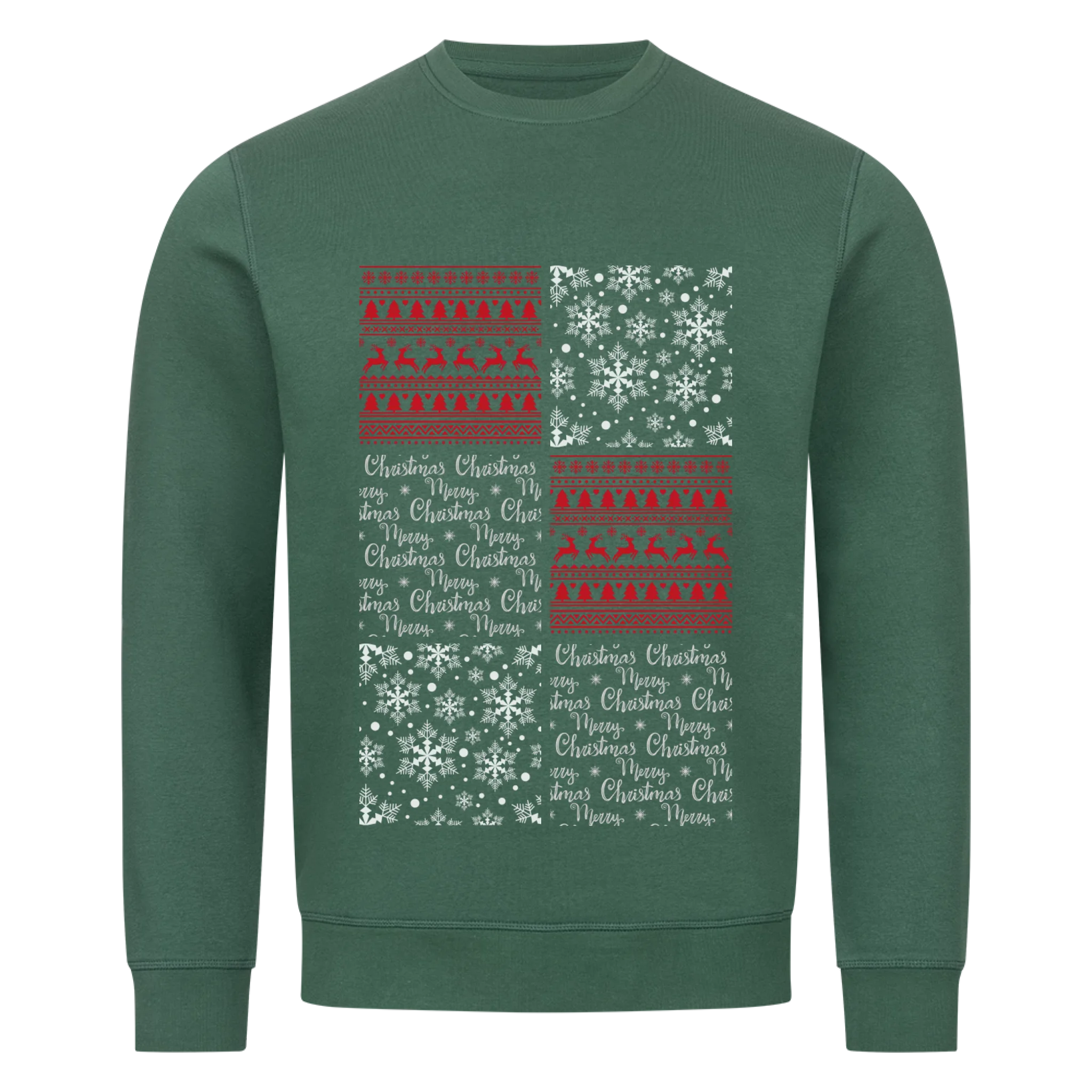 Weihnachtliche Disney-Porträtcollage - Individuelles Premium Sweatshirt (Unisex)