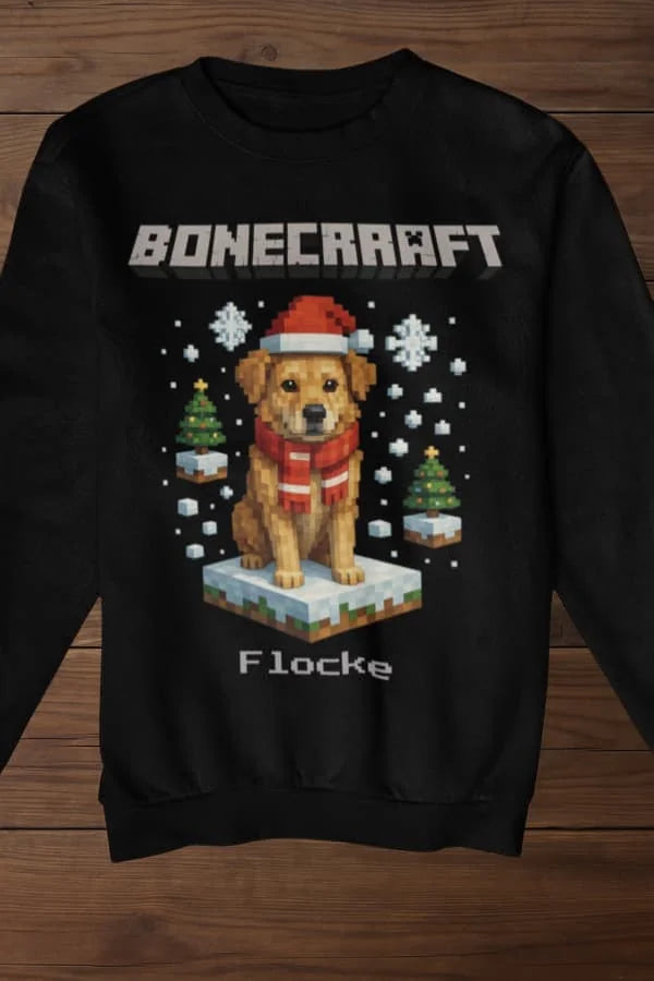 Bonecraft Winter Edition - Hunde - Individuelles Premium Sweatshirt (Unisex)