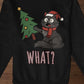 Katze & Weihnachtsbaum Premium Sweatshirt - Eigenes Bild