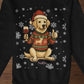 Weihnachtshund Premium Sweatshirt - Eigenes Bild