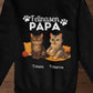 Fellnasen Papa Katze Bio Sweatshirt - Eigenes Bild + Name