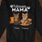 Fellnasen Mama Katze Bio Sweatshirt - Eigenes Bild + Name